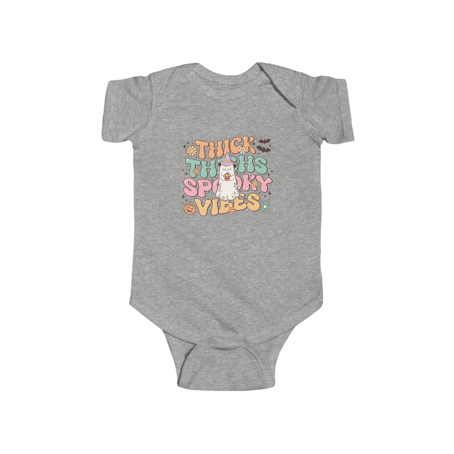 Thick Thighs Spooky Vibes Infant Fine Jersey Bodysuit