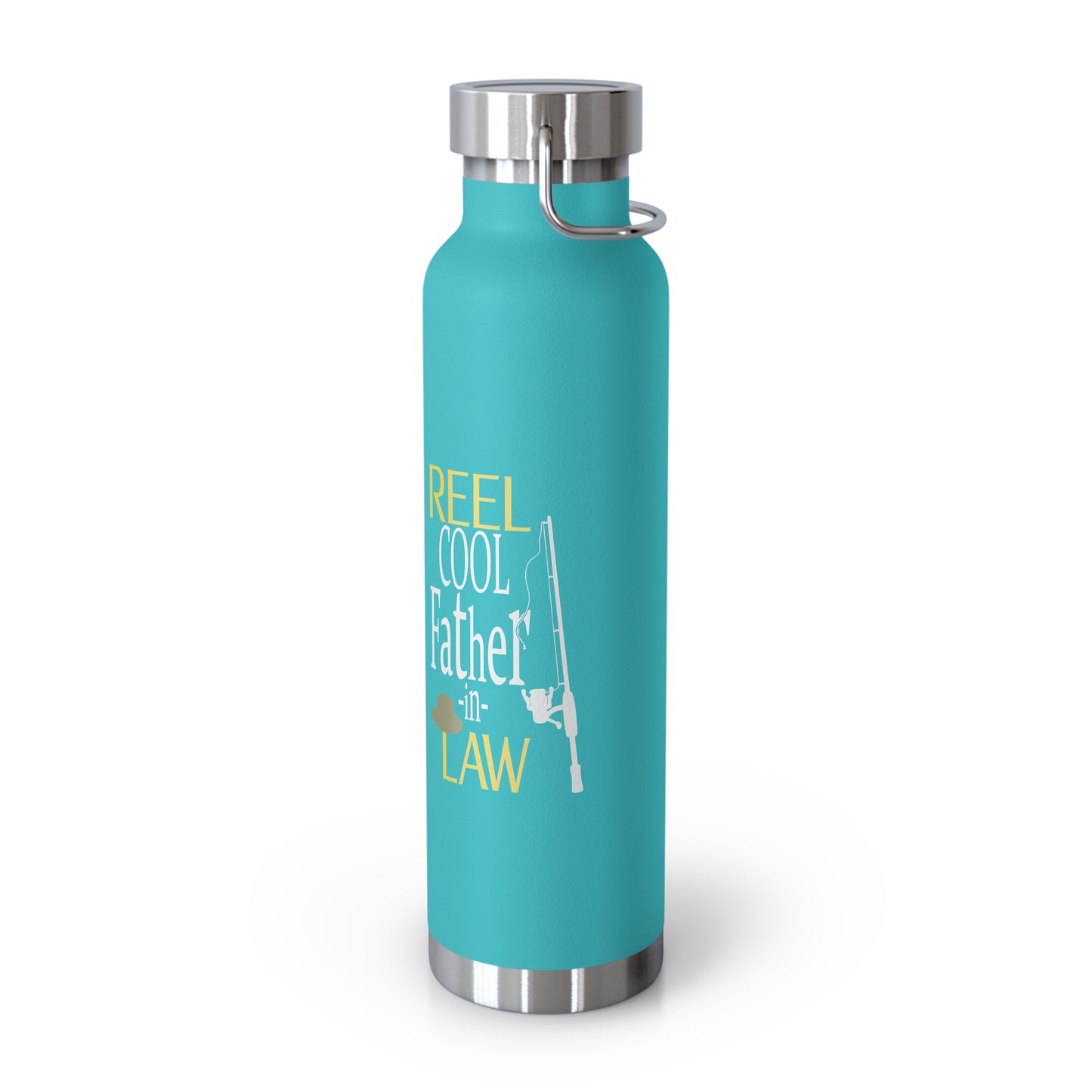 Reel Cool Father-In-Law Copper Vacuum Insulated Bottle, 22oz