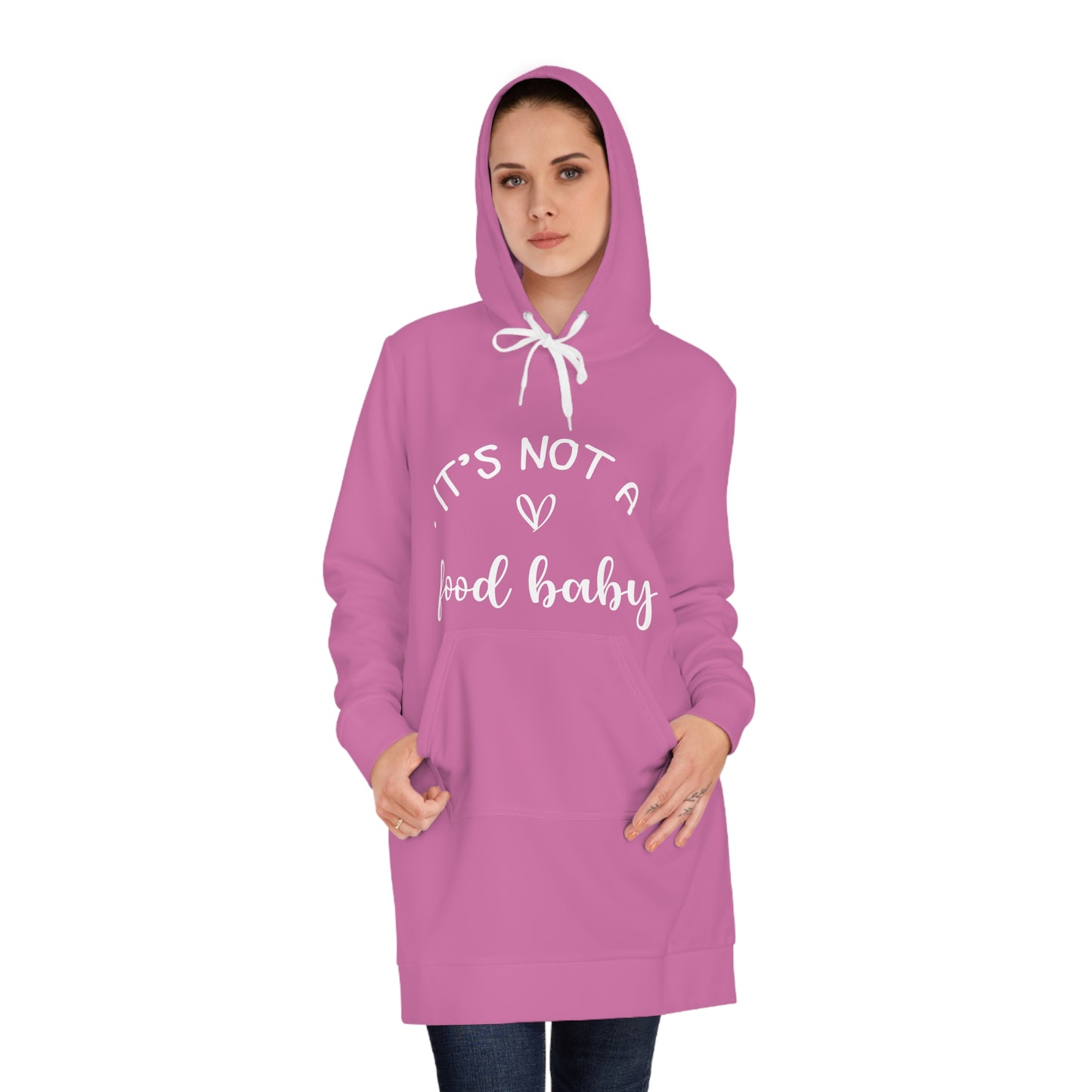 It's Not a Food Baby Women's Hoodie Dress (AOP)