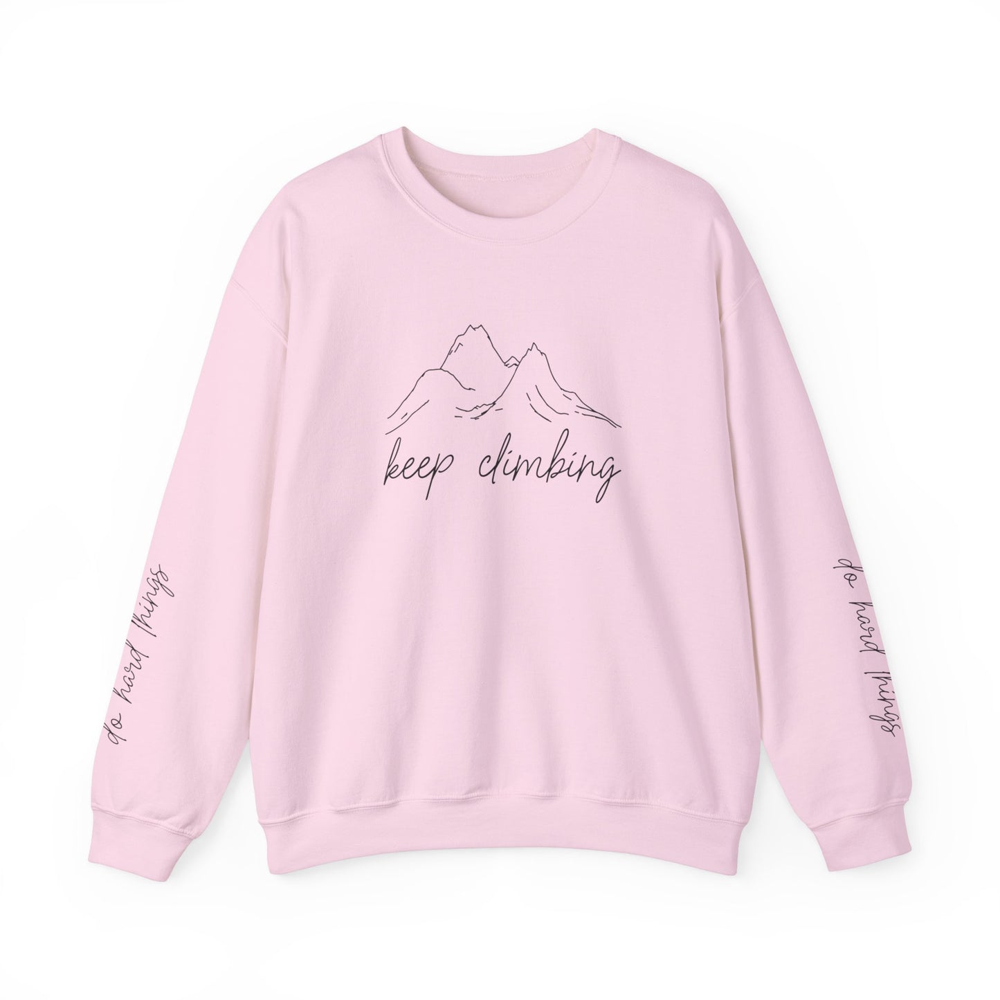 Keep Climbing, Do Hard Things, Unisex Heavy Blend™ Crewneck Sweatshirt