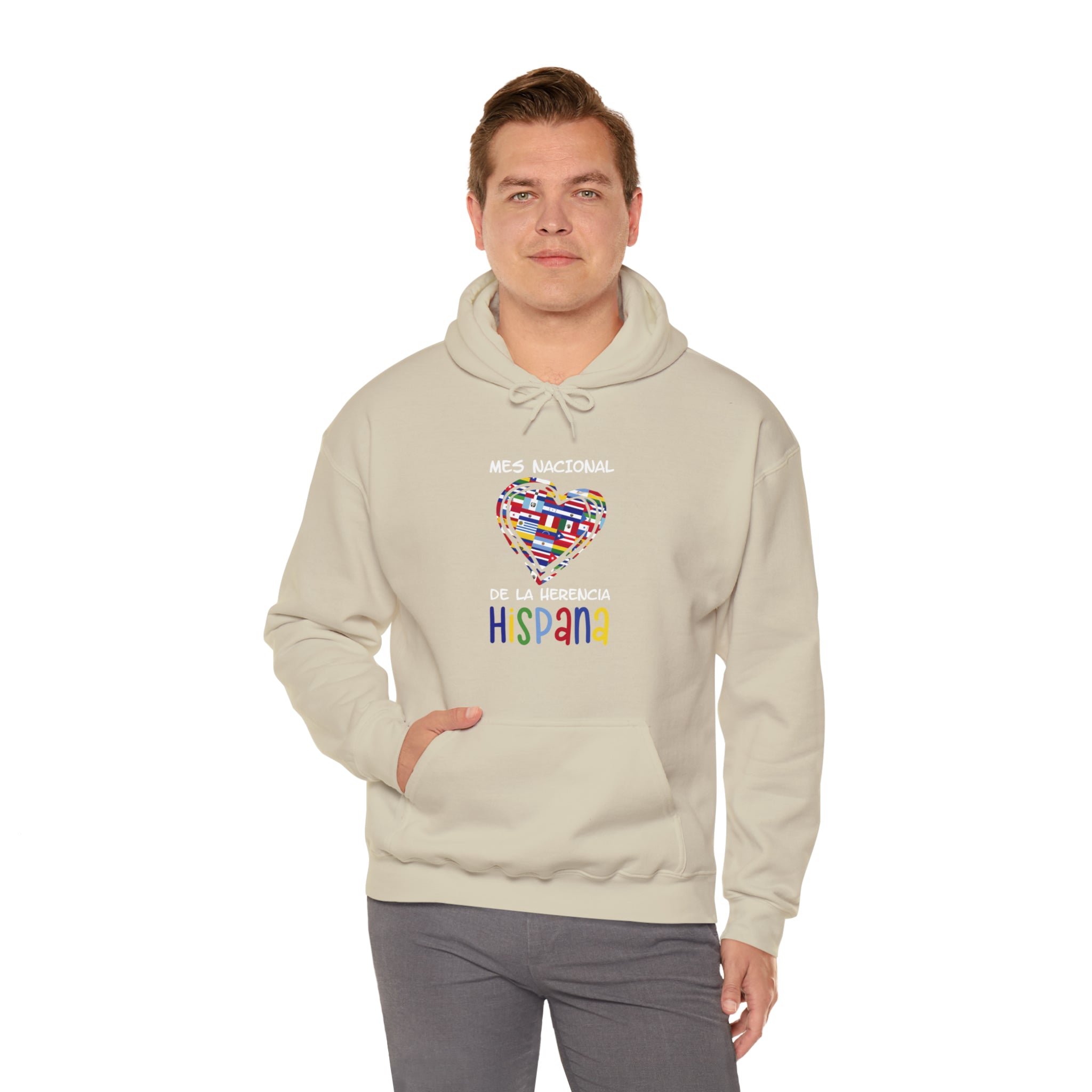 Mes Nacional Heart - Hispanic Heritage Month Unisex Hoodie