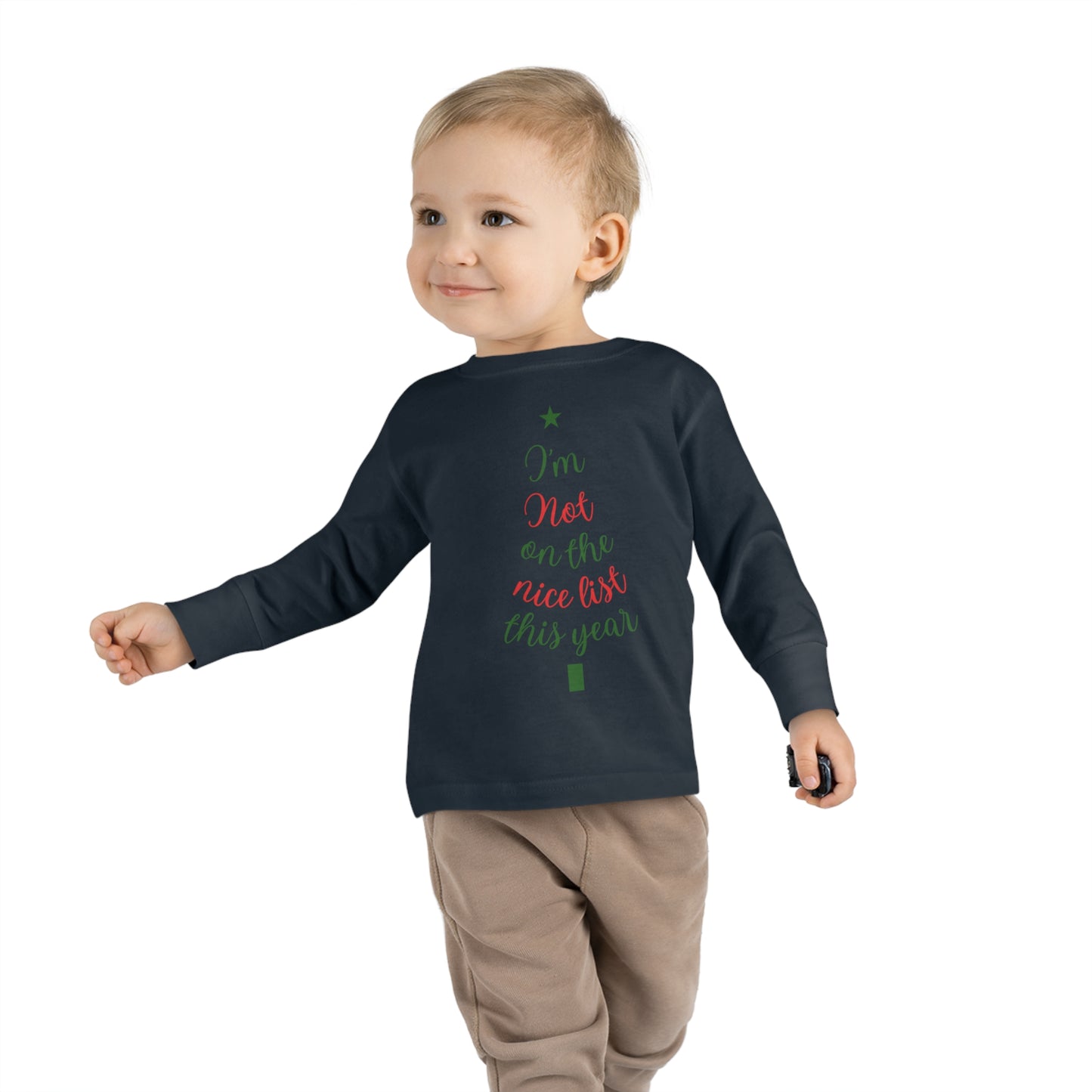 I'm Not on The Nice List This Year Toddler Long Sleeve Tee