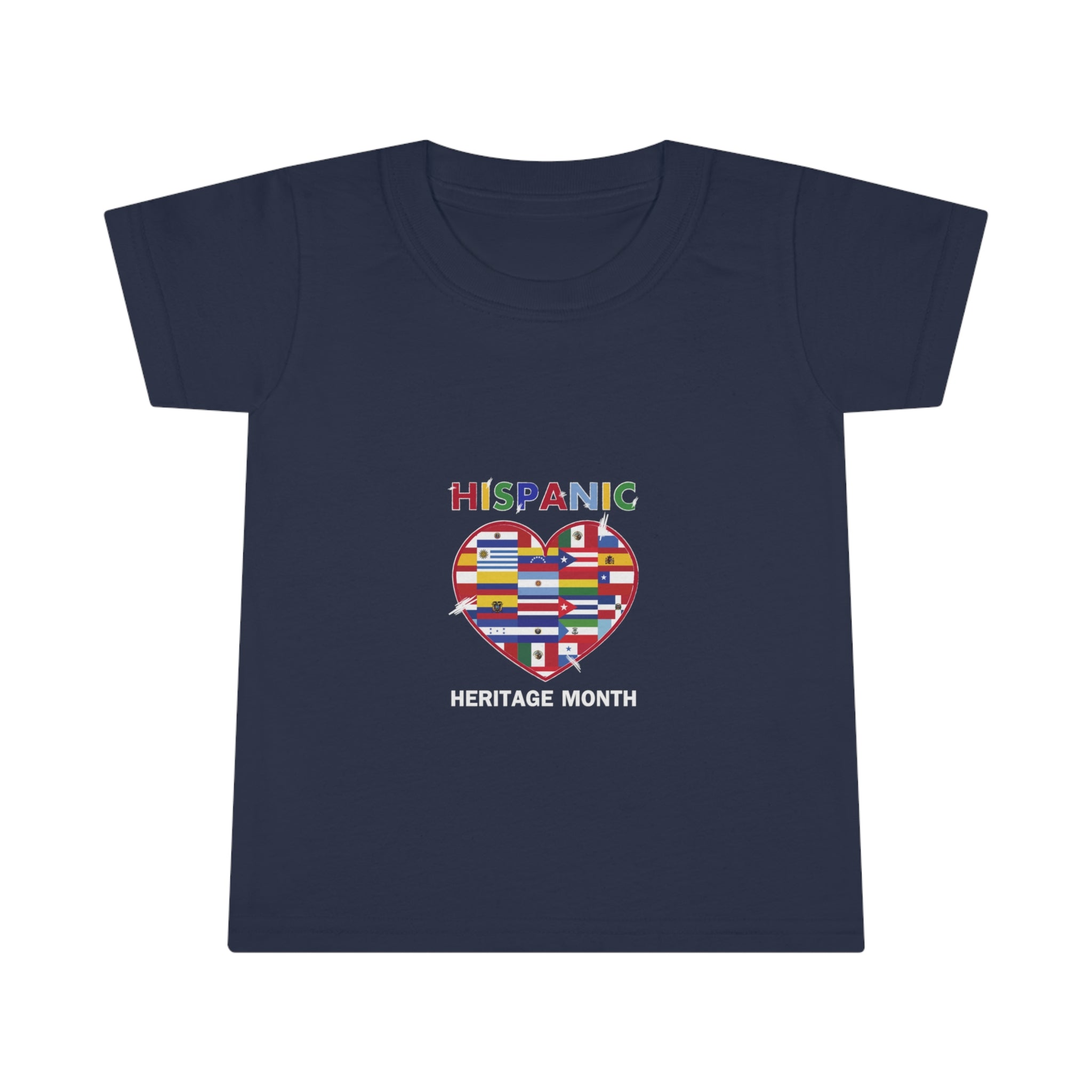 Flag Heart - Hispanic Heritage Month Toddler T-shirt