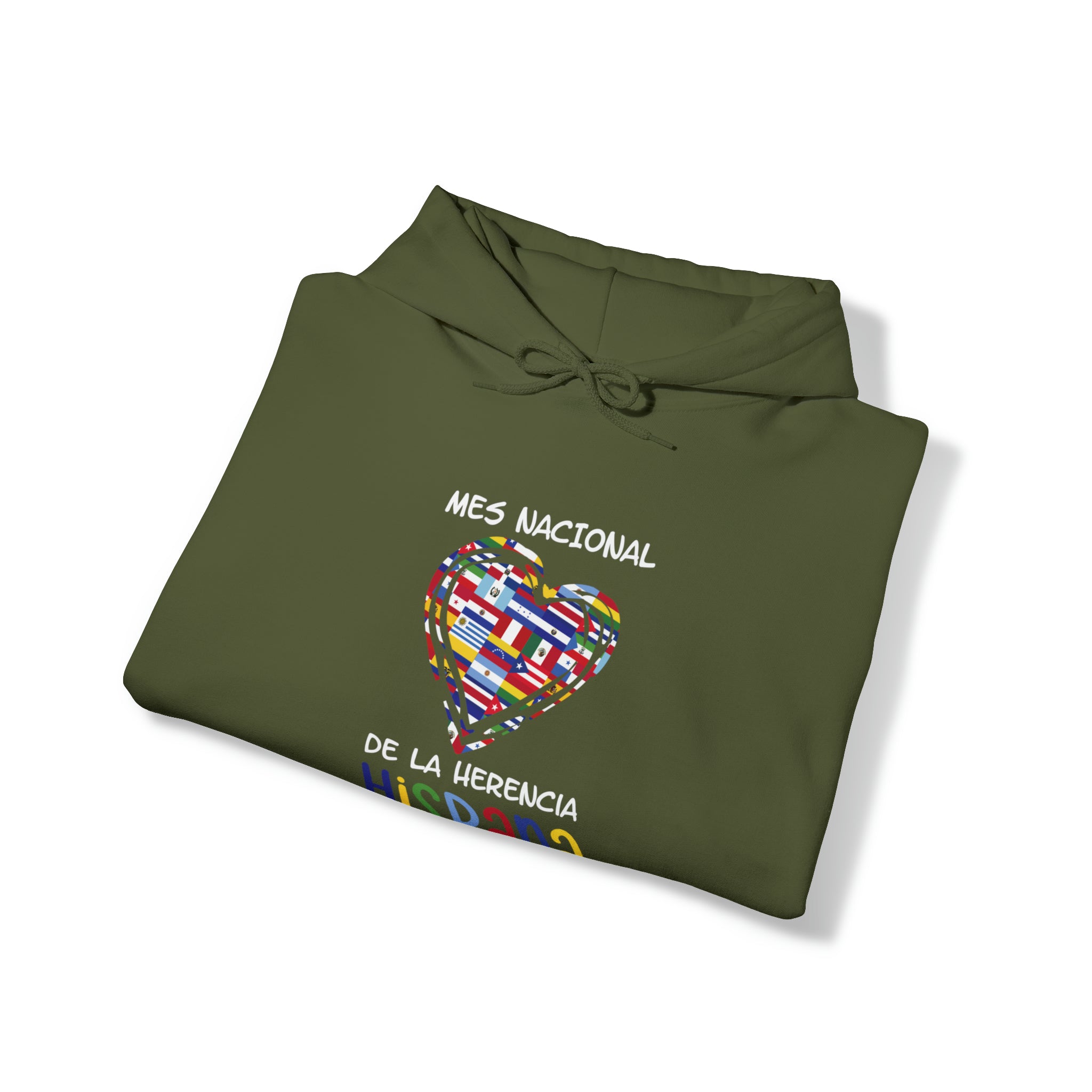 Mes Nacional Heart - Hispanic Heritage Month Unisex Hoodie