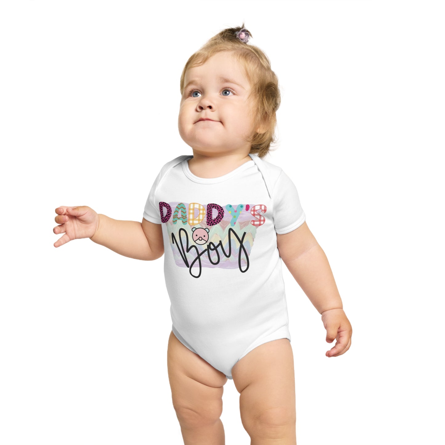 Daddy's Boy, Daddy's Boy Onesie, Daddy's Boy Jumpsuit, Daddy's Boy Bodysuit, Short Sleeve Baby Bodysuit, 100% cotton onesie