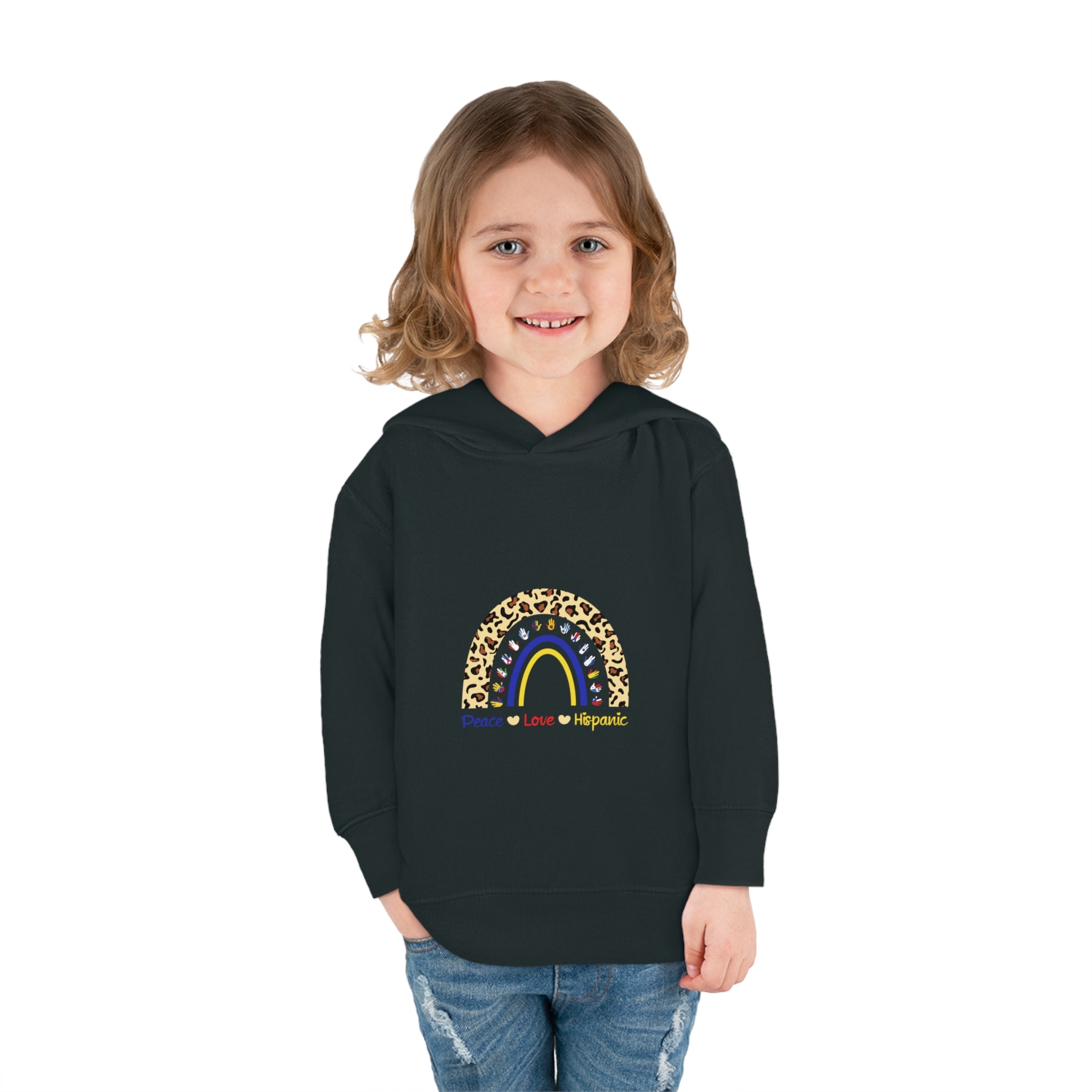 Leopard Rainbow - Hispanic Heritage Month Toddler Hoodie
