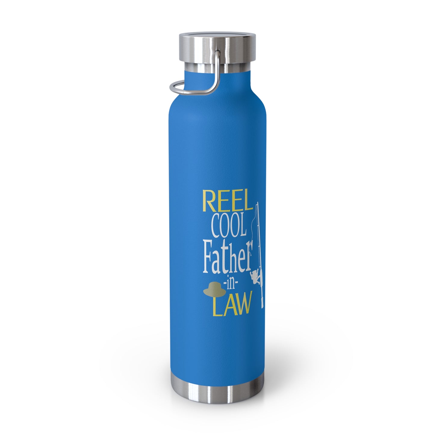 Reel Cool Father-In-Law Copper Vacuum Insulated Bottle, 22oz