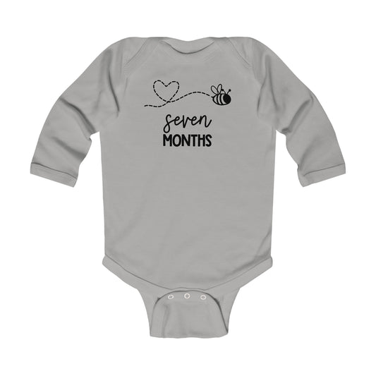 Seven Months, Seven Months Old, 7 months, Month Milestones, Baby Milestones, Infant Long Sleeve Bodysuit