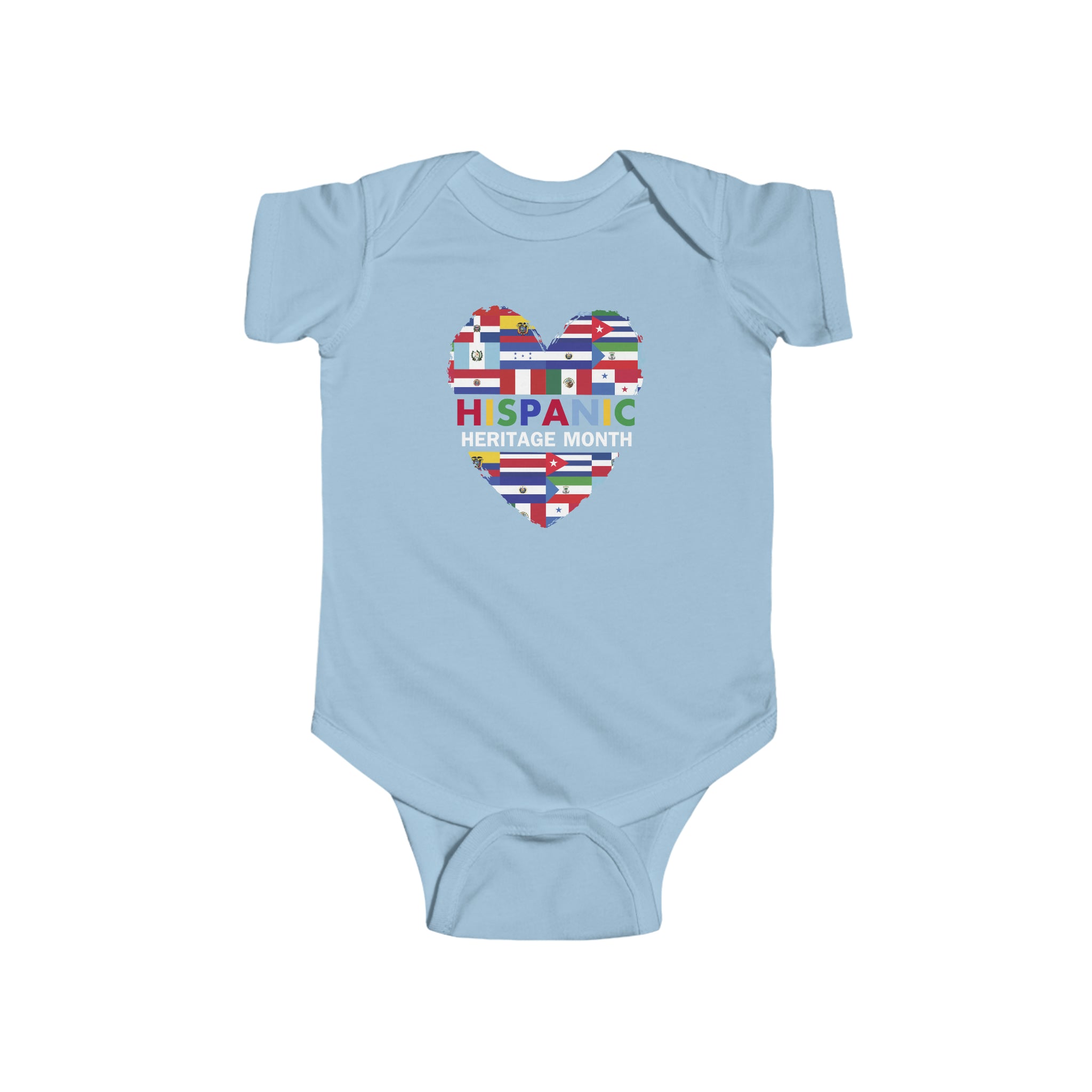 Heart Flags - Hispanic Heritage Month Infant  Bodysuit
