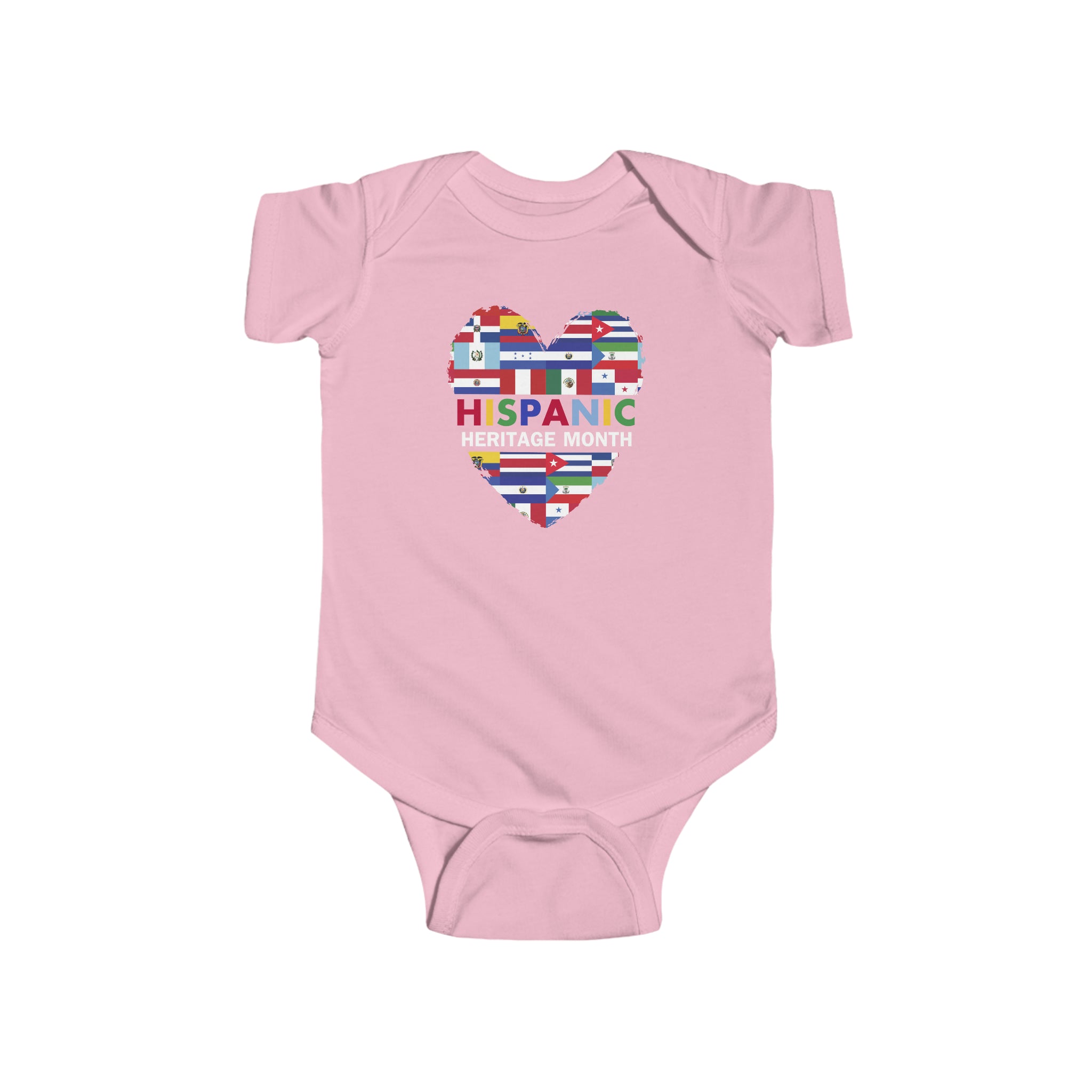 Heart Flags - Hispanic Heritage Month Infant  Bodysuit