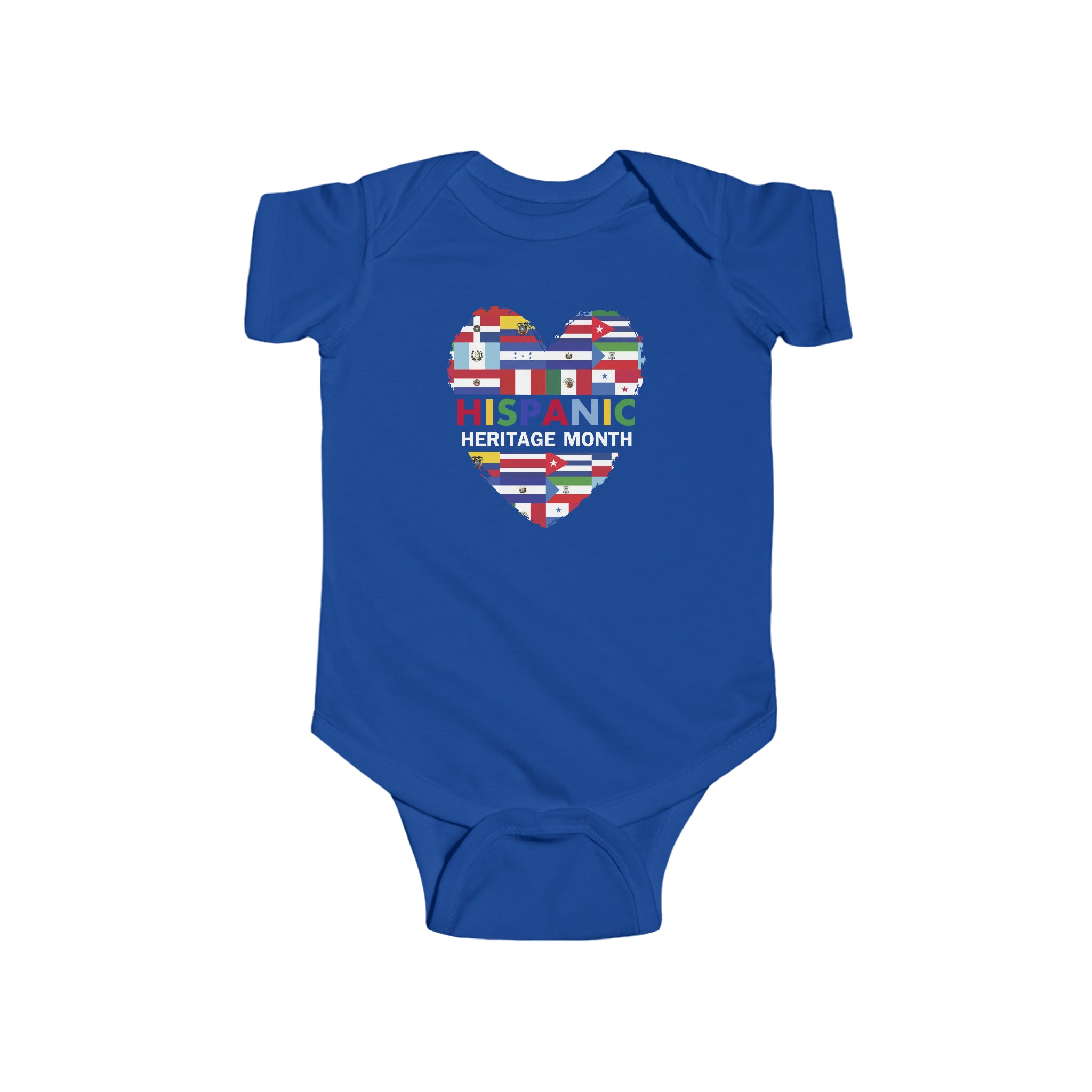 Heart Flags - Hispanic Heritage Month Infant  Bodysuit