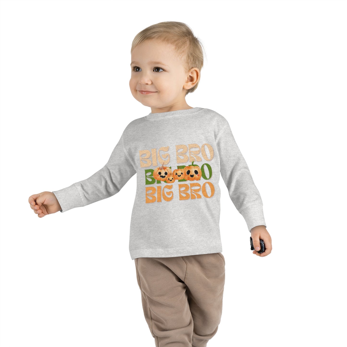 Big Bro Pumpkin Toddler Long Sleeve Tee