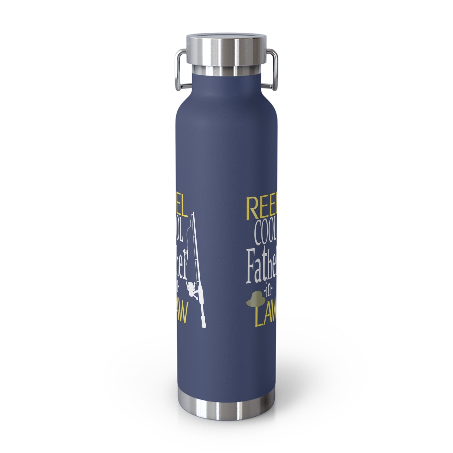 Reel Cool Father-In-Law Copper Vacuum Insulated Bottle, 22oz