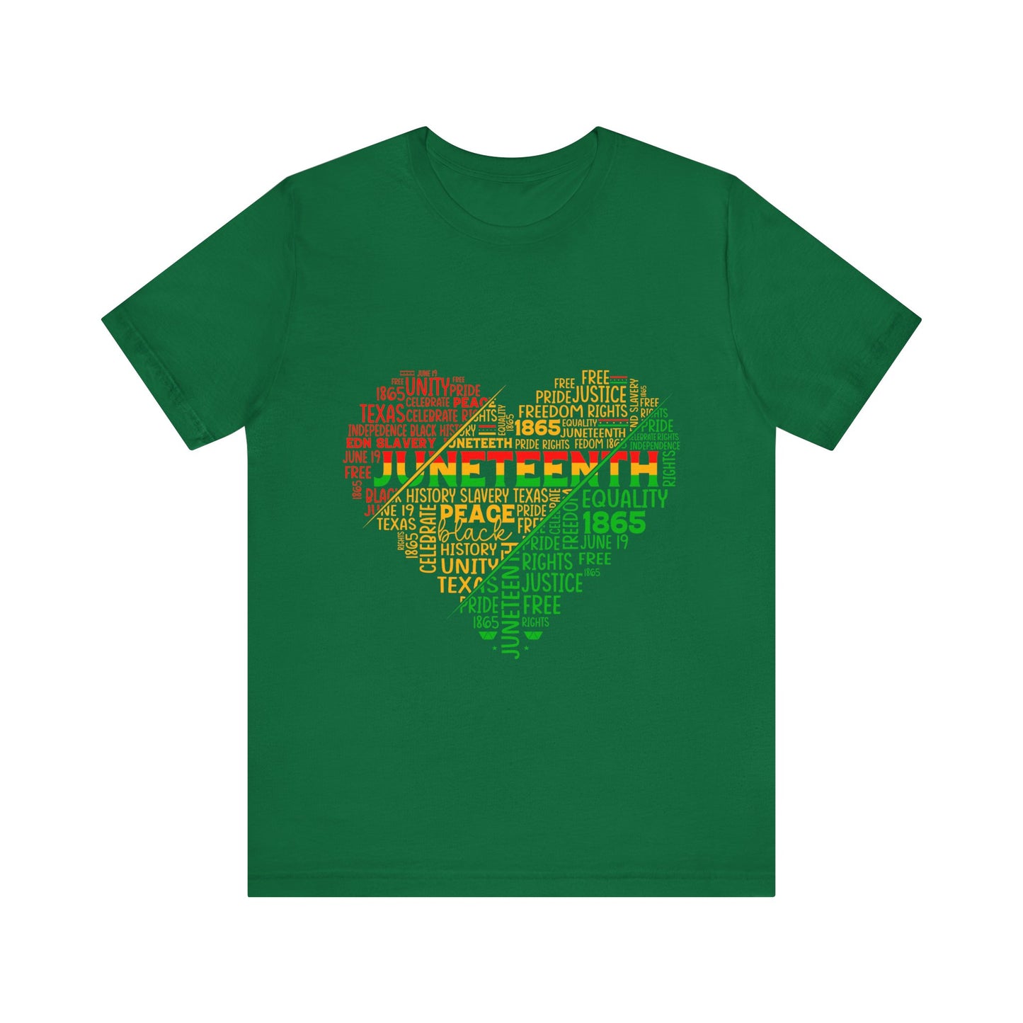 Juneteenth Heart Shirt, Juneteenth shirt unisex, Black Culture, Black History, Black Lives Matter Tee, Juneteenth T-Shirt, Free-ish Shirt, Unisex Jersey Short Sleeve Tee