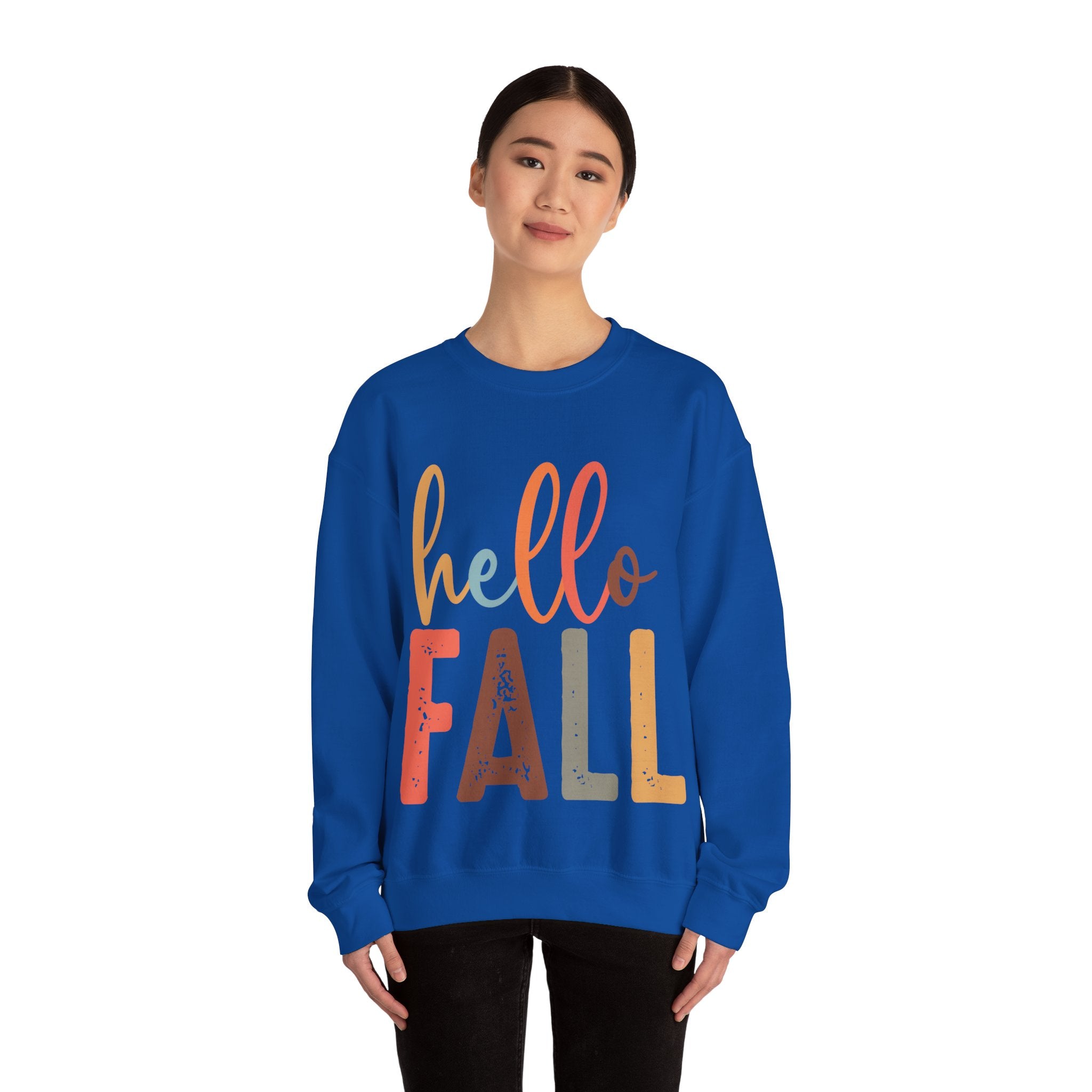 Hello Fall, Hellow Fall Sweatshirt,  Unisex Heavy Blend™ Crewneck Sweatshirt