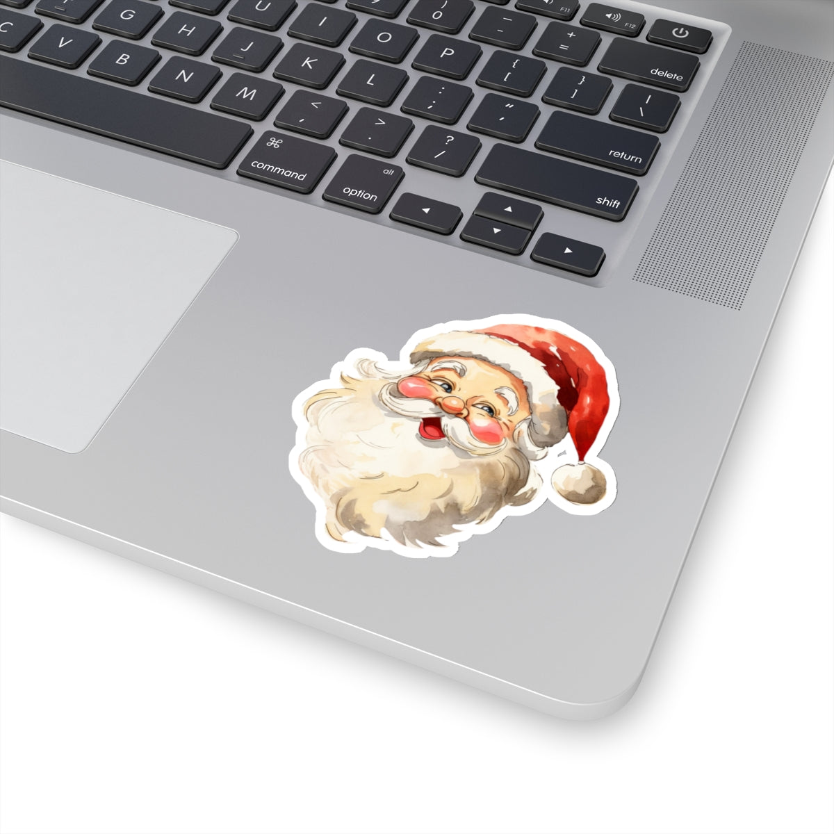 Santa Claus Sticker, Retro Christmas Santa Kiss-Cut Stickers