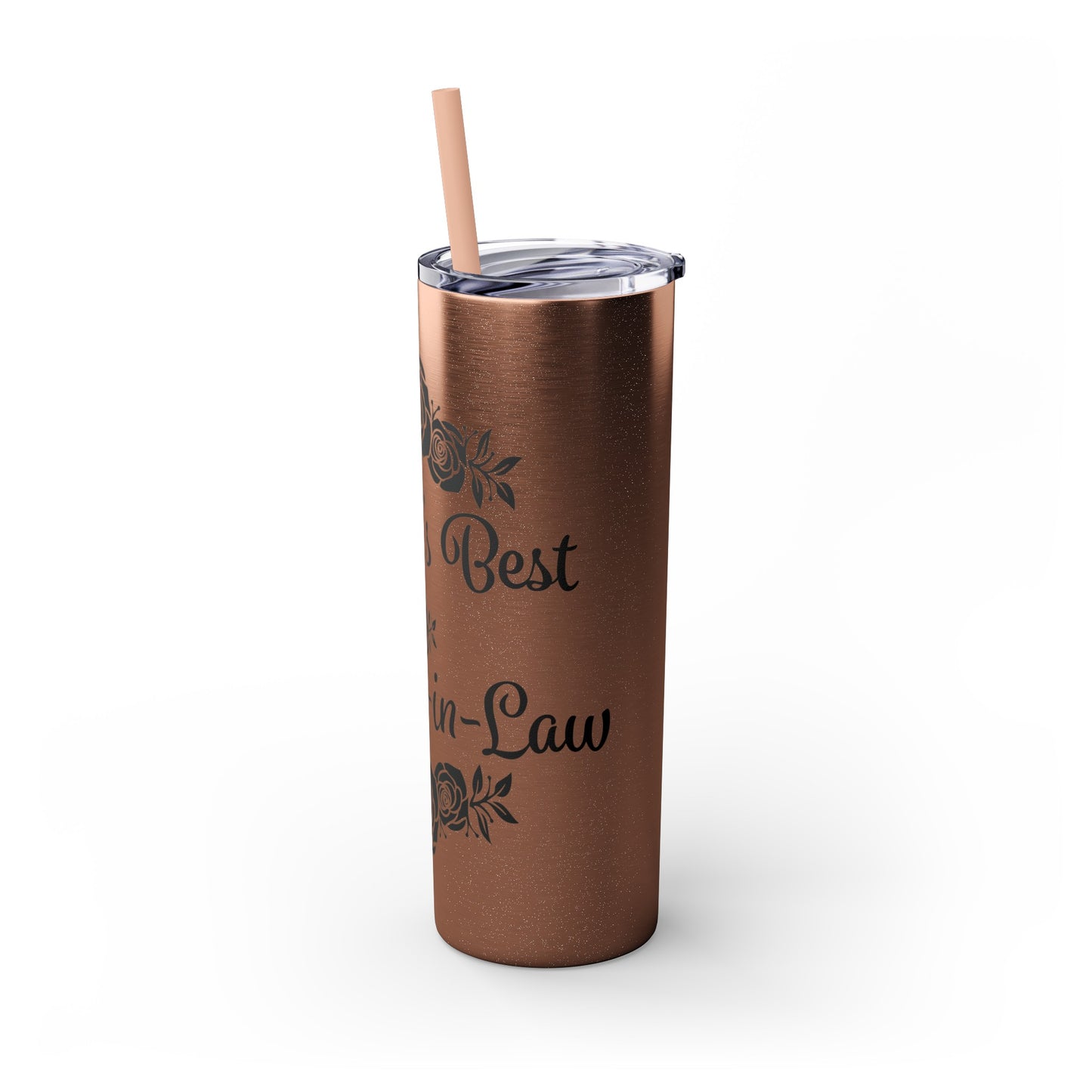 World's Best Mother-In-Law Skinny Tumbler with Straw, 20oz