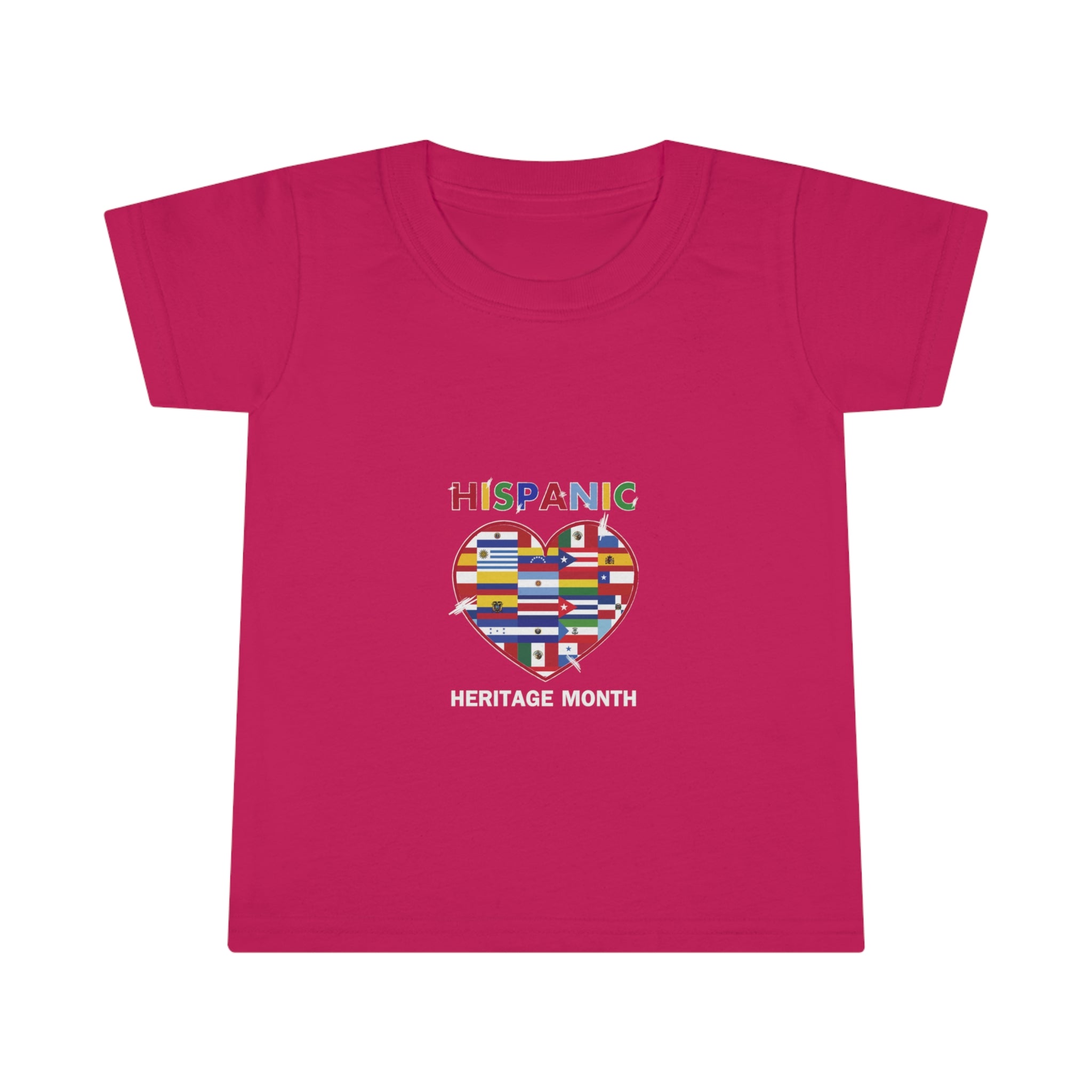 Flag Heart - Hispanic Heritage Month Toddler T-shirt