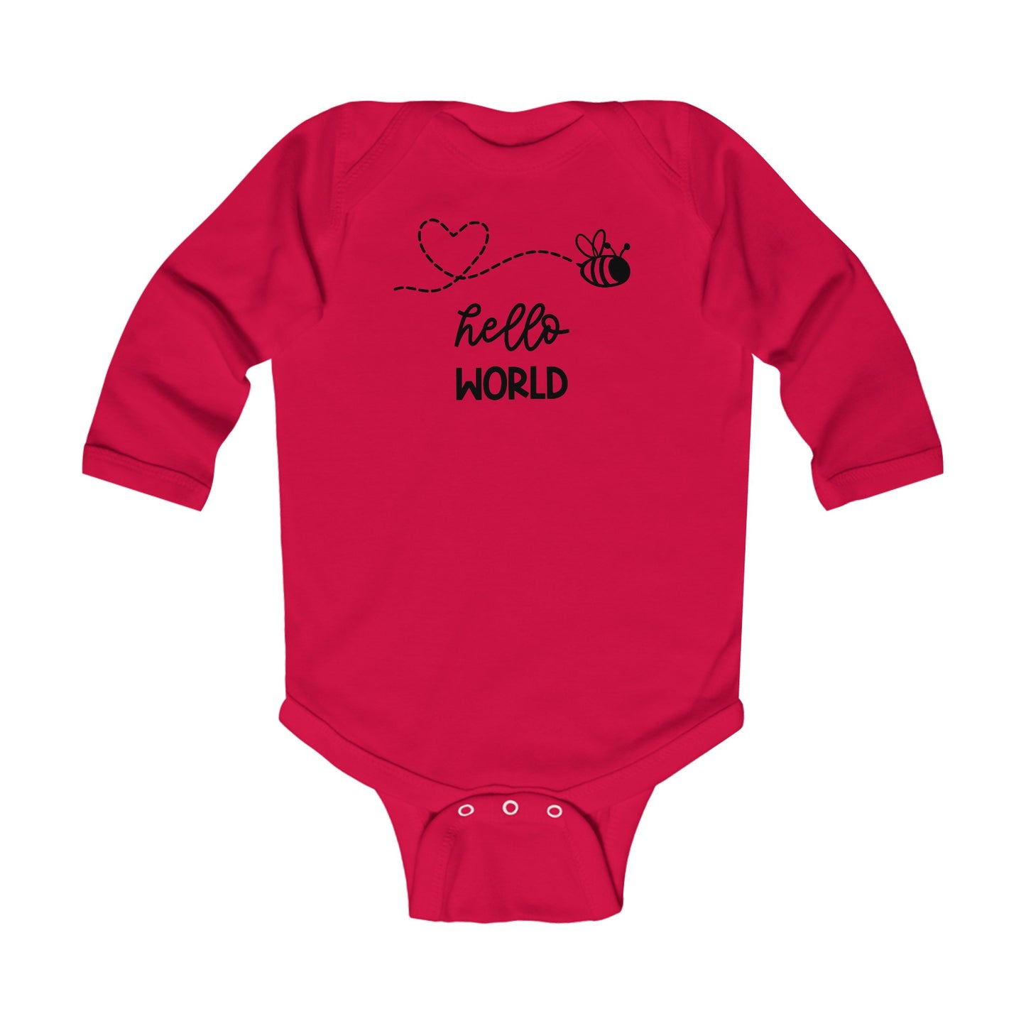 Hello World, New Baby Arrival, New Baby, New baby Onesie, Infant Long Sleeve Bodysuit