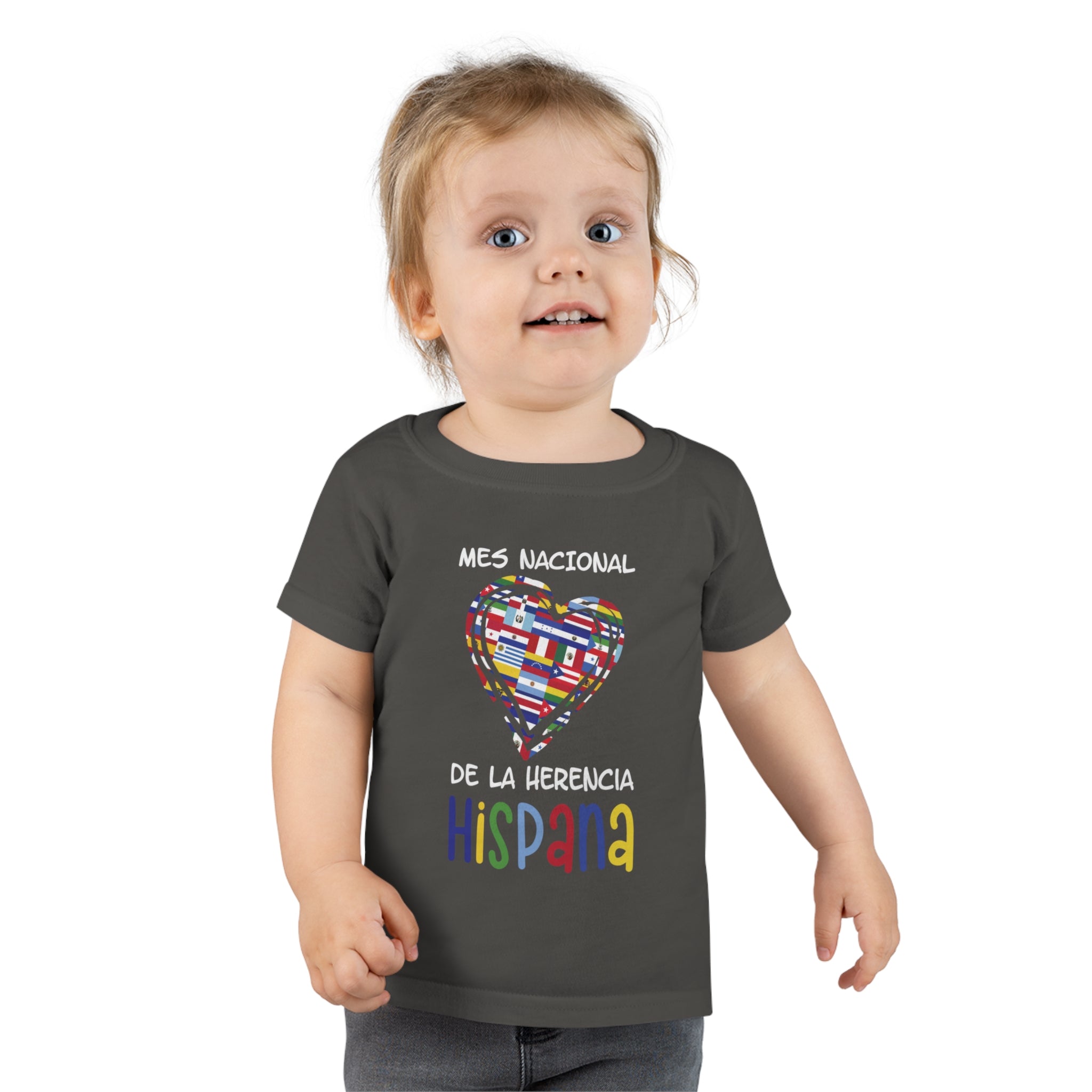Mes Nacional Heart - Hispanic Heritage Month Toddler T-shirt