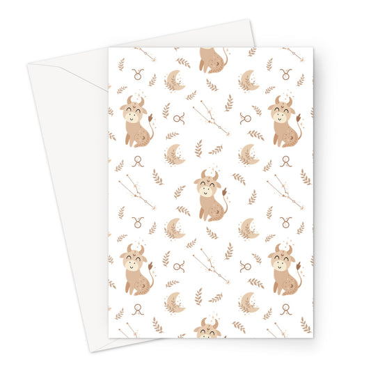 Taurus Pattern Greeting Card