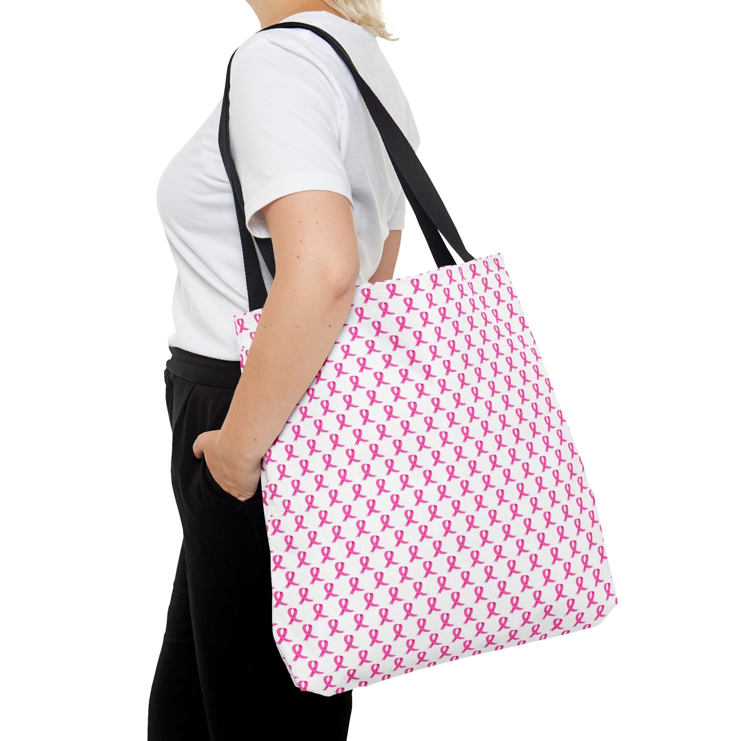 Pink Breast Cancer Awareness Tote Bag