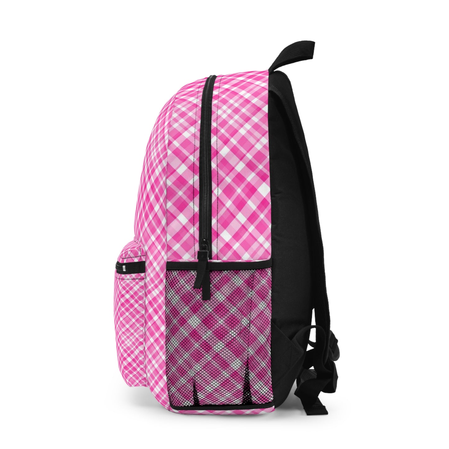 Pink Gingham Backpack, Diaper Bag, Baby Accessories Bag, Baby Travel Bag, Baby Diaper Bag