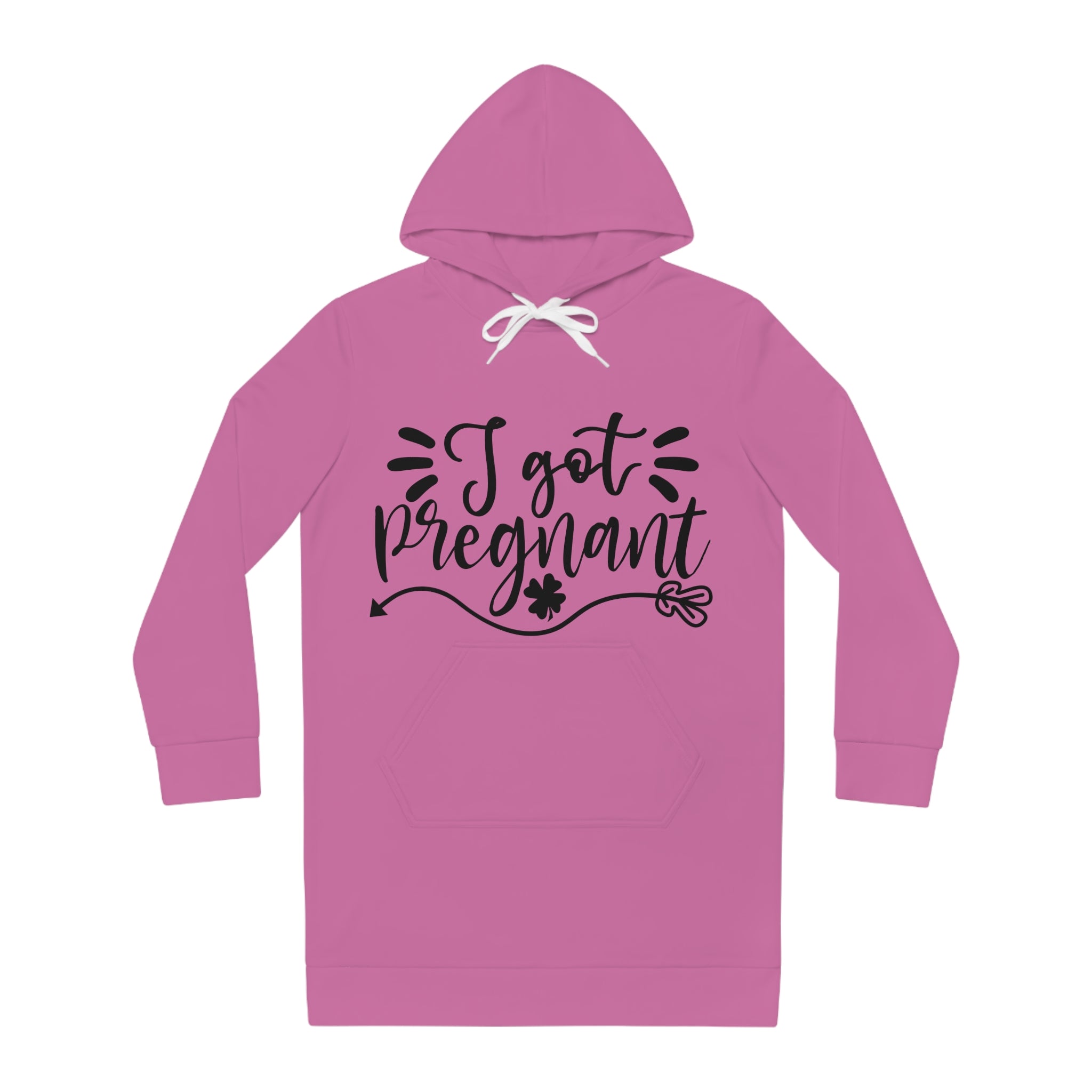 I Got Pregnant Pregnant  Women's Hoodie Dress (AOP)