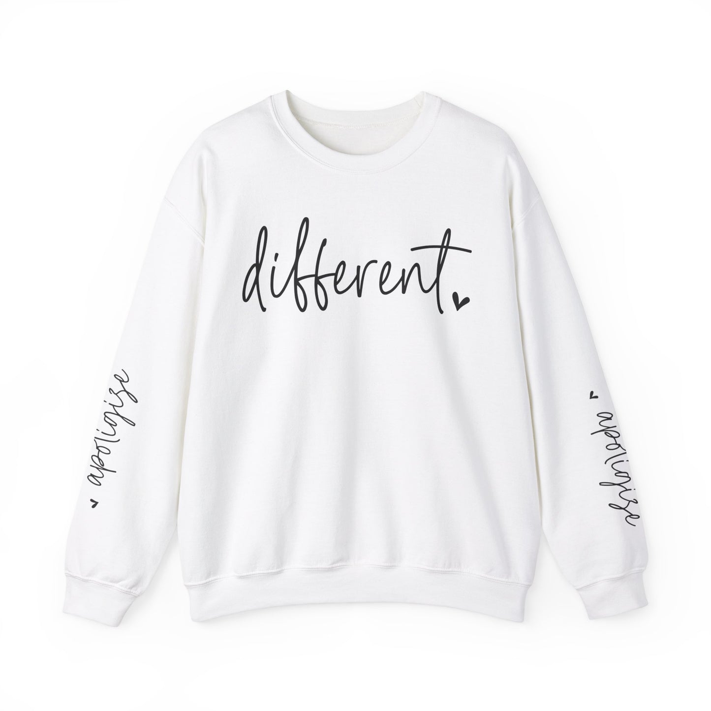 Different & Don't Apologise, Unisex Heavy Blend™ Crewneck Sweatshirt