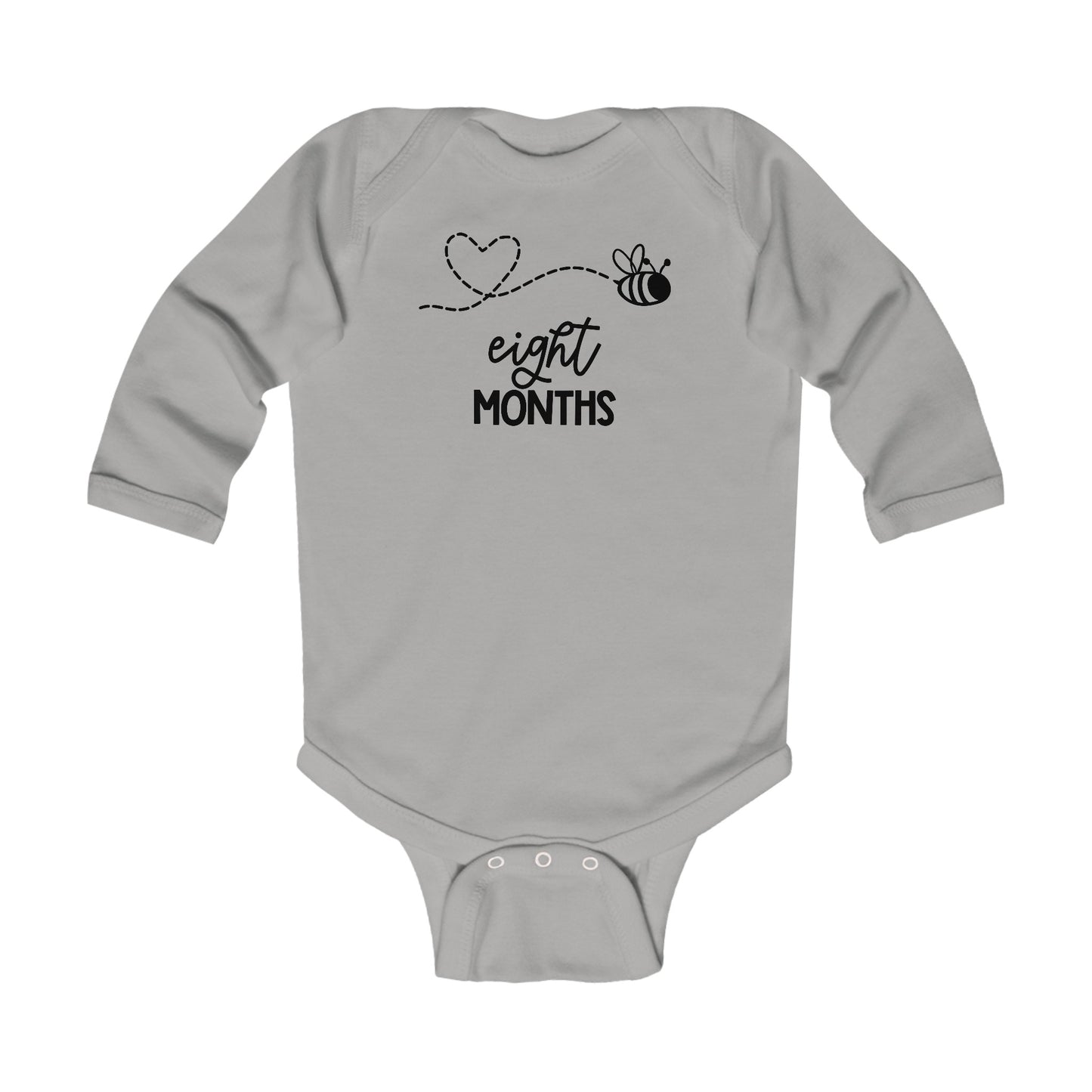 Eight Months, Eight Months Old, 8 months, Month Milestones, Baby Milestones, Infant Long Sleeve Bodysuit