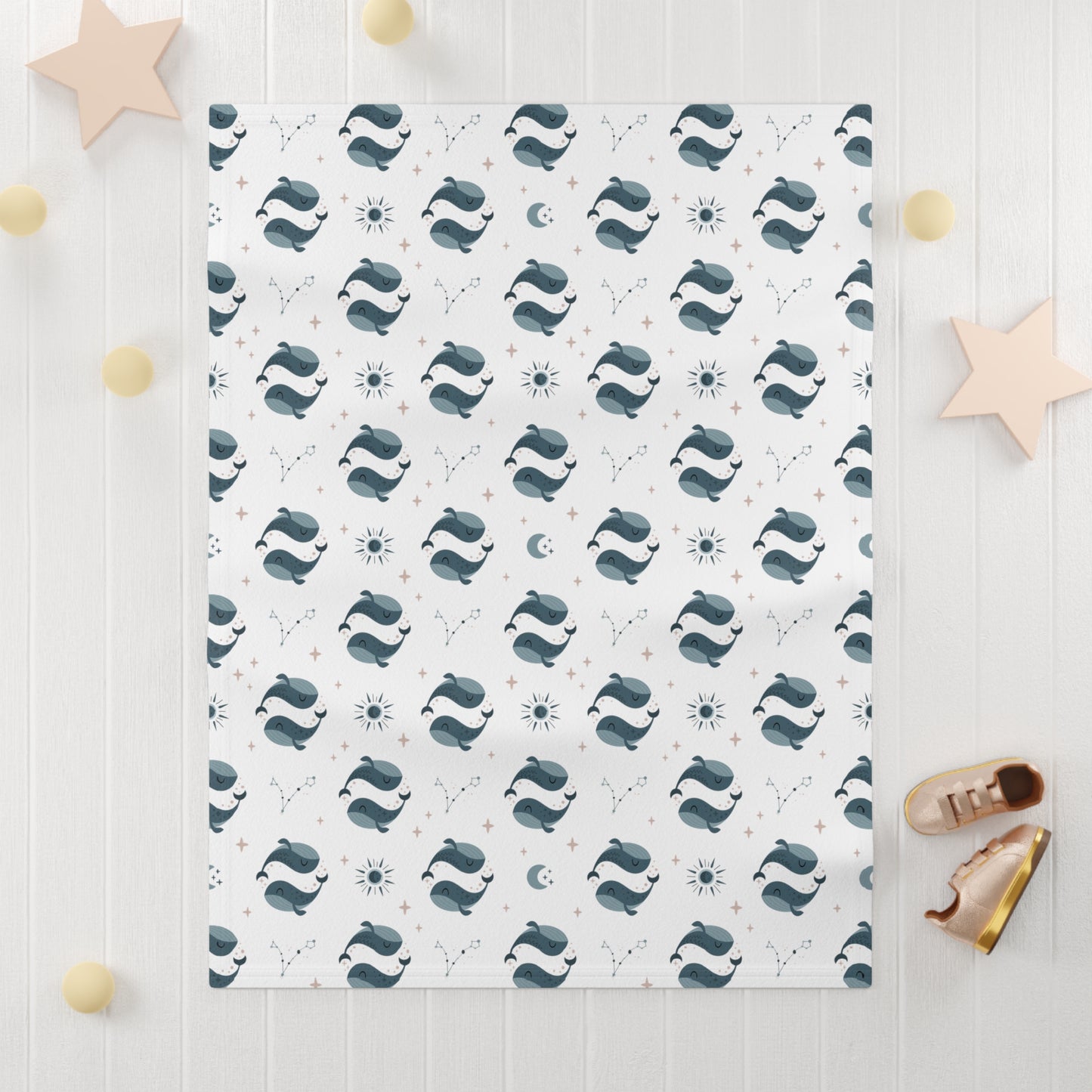 Pisces Baby Blanket, Pisces Blanket, Pisces Zodiac Blanket, Soft Fleece Baby Blanket