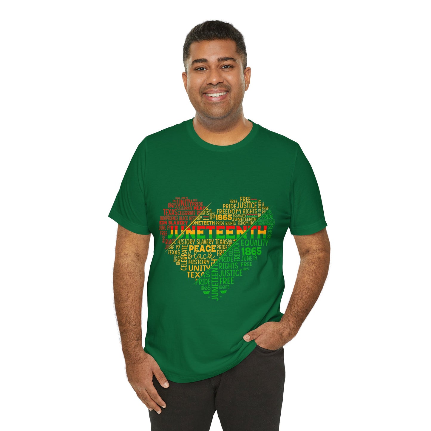 Juneteenth Heart Shirt, Juneteenth shirt unisex, Black Culture, Black History, Black Lives Matter Tee, Juneteenth T-Shirt, Free-ish Shirt, Unisex Jersey Short Sleeve Tee