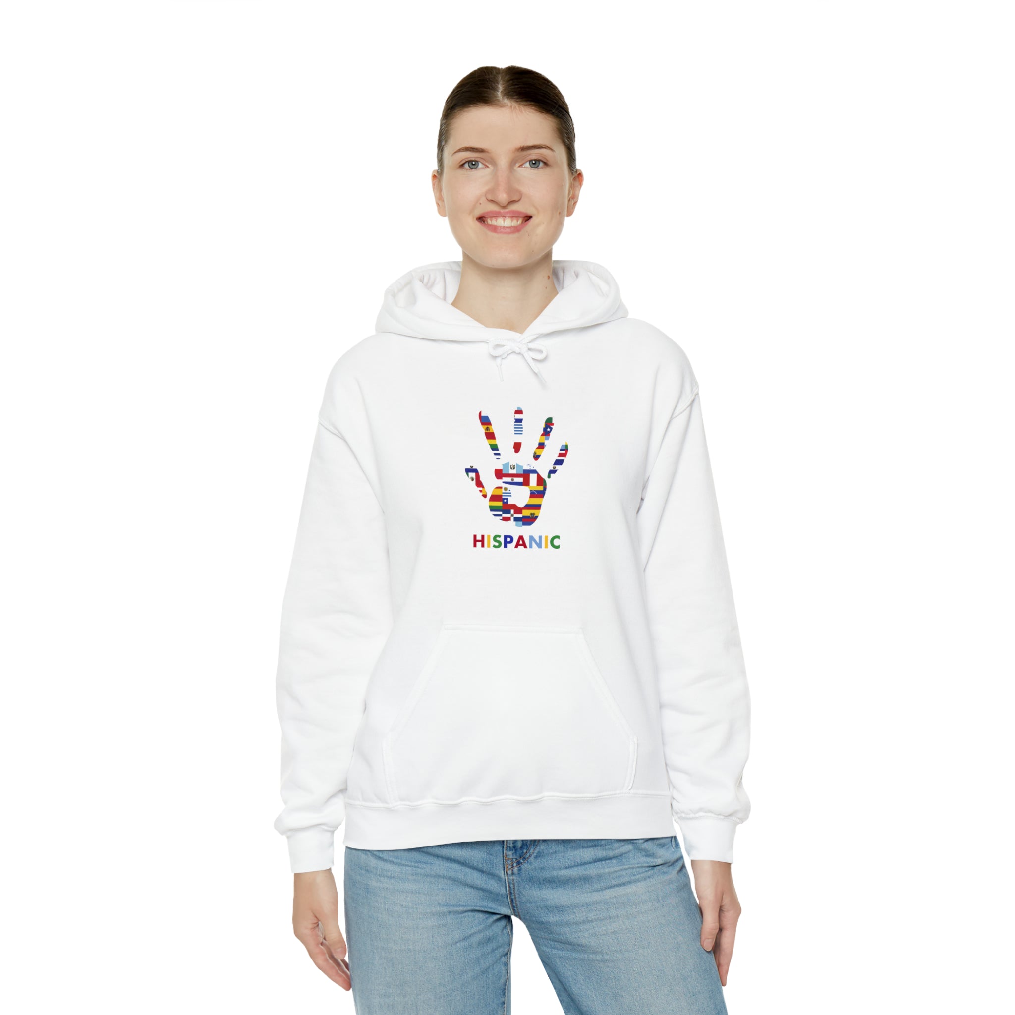 Flag Handprint - Hispanic Heritage Month Unisex Hoodie