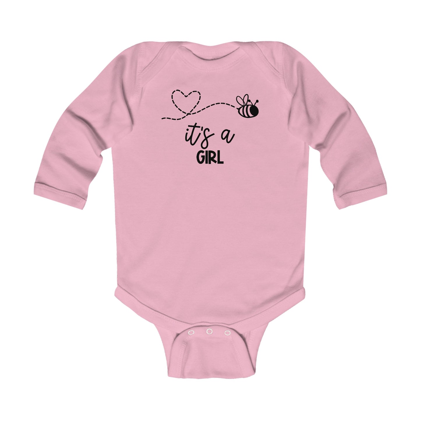 It's A Girl, New Girl Arrival, New Baby Girl, Baby Girl, New Baby Girl Announcement, Infant Long Sleeve Bodysuit