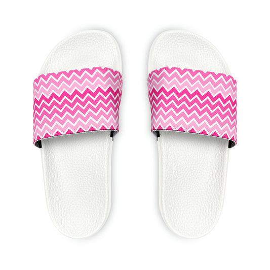 Breast Cancer Women's PU Slide Sandals