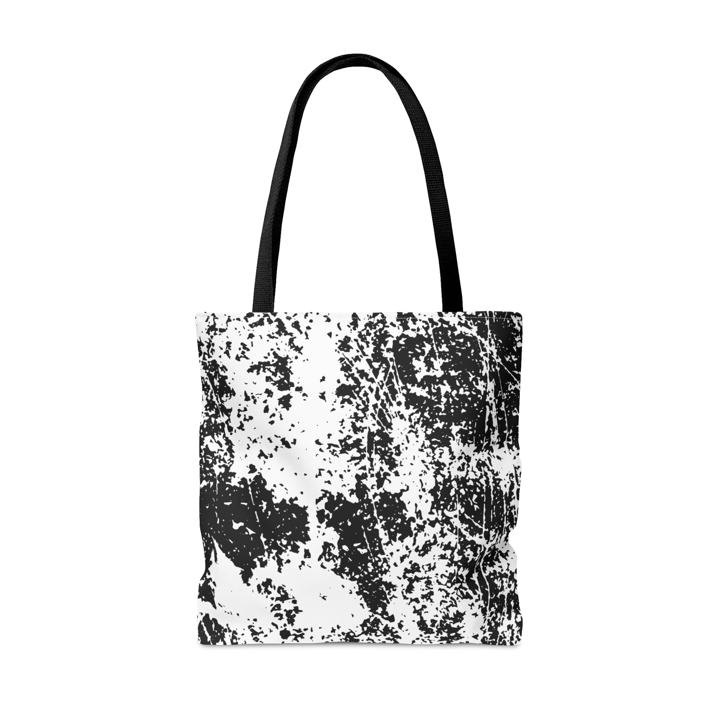 Distressed Black & WhiteTote Bag (AOP)