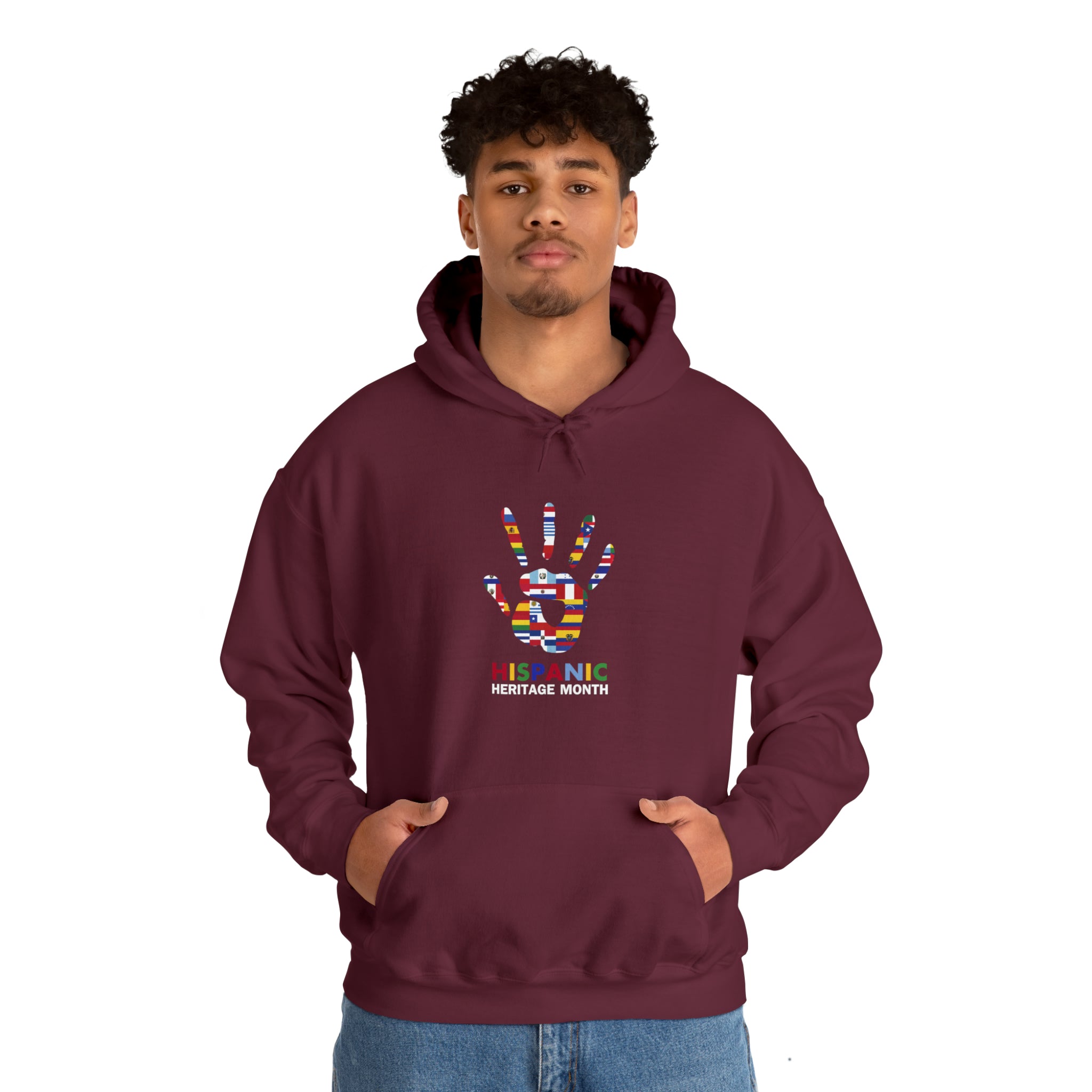 Flag Handprint - Hispanic Heritage Month Unisex Hoodie