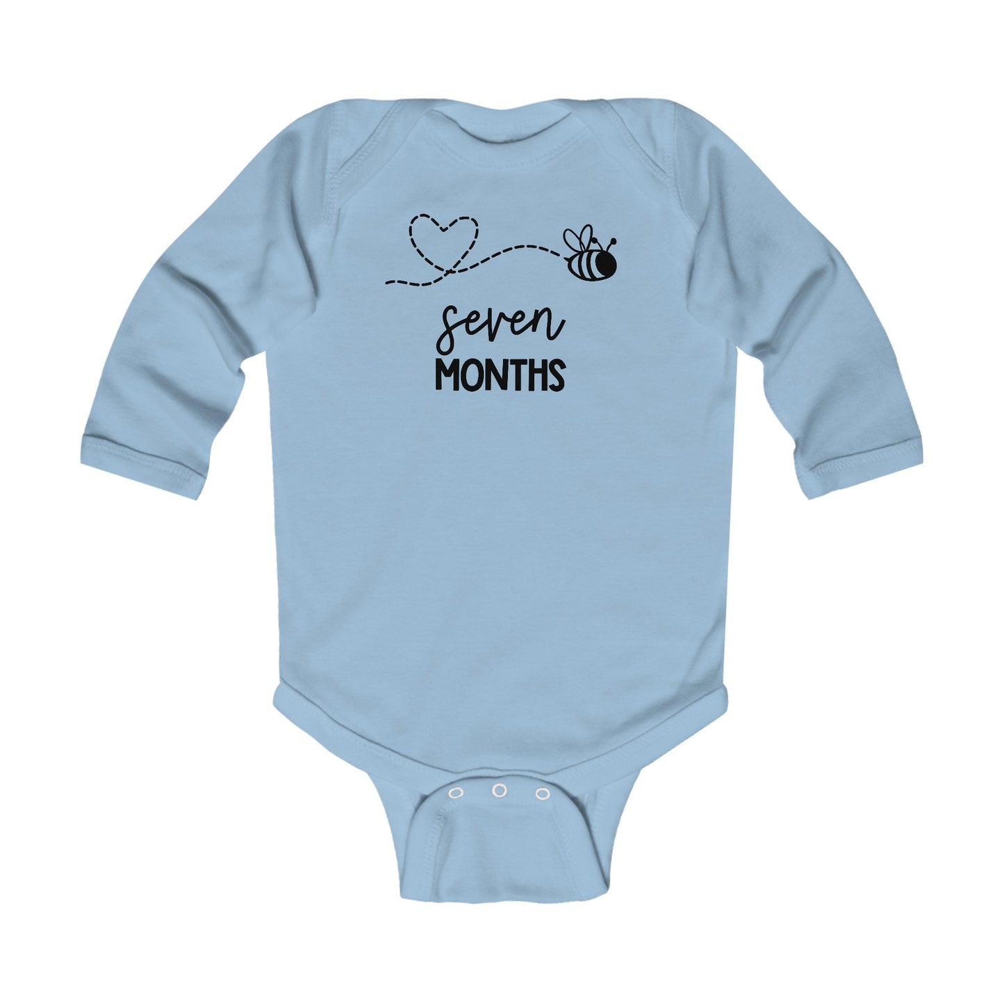 Seven Months, Seven Months Old, 7 months, Month Milestones, Baby Milestones, Infant Long Sleeve Bodysuit