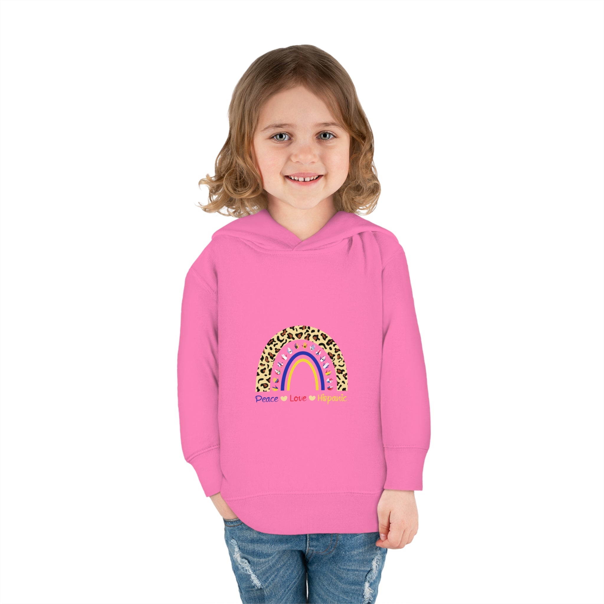 Leopard Rainbow - Hispanic Heritage Month Toddler Hoodie