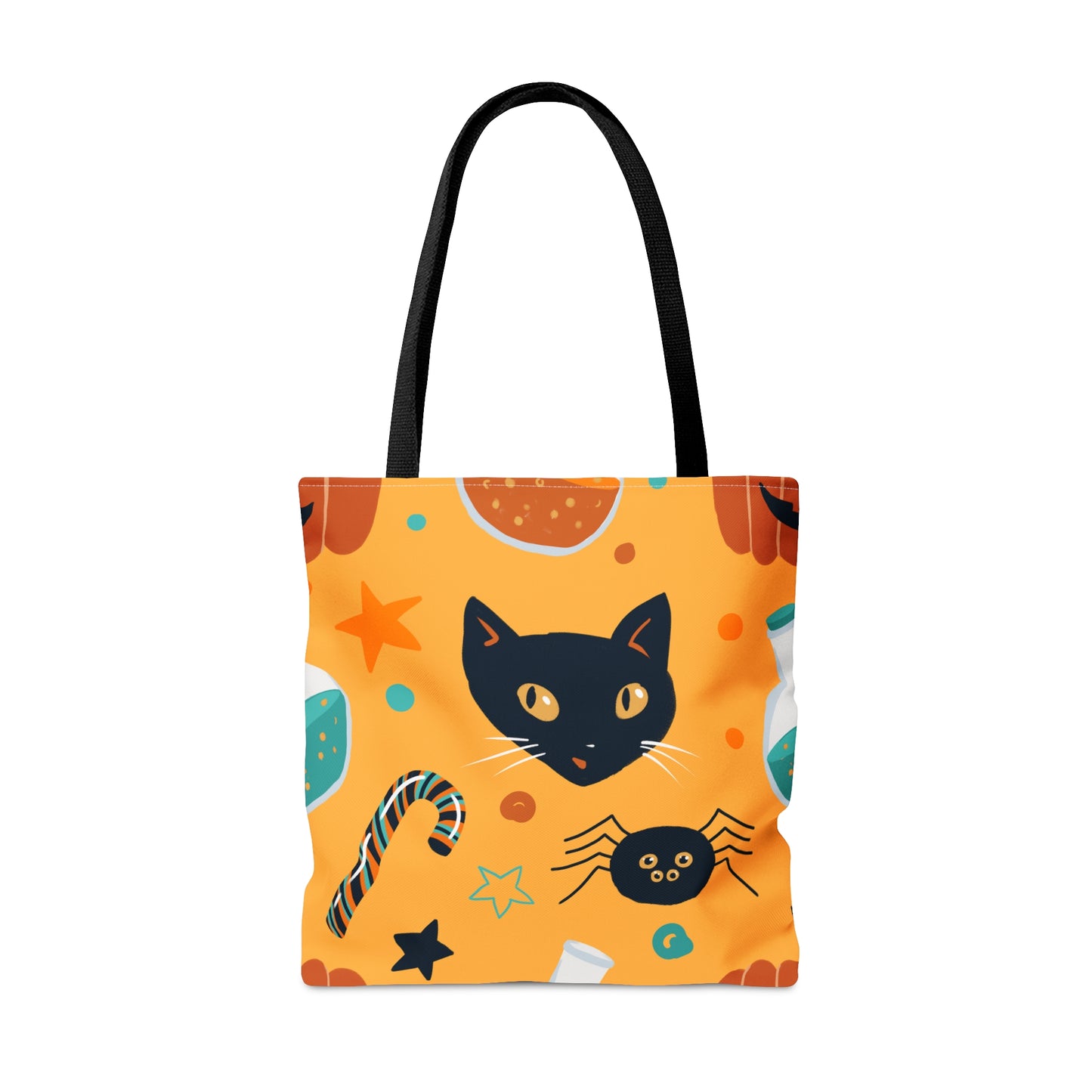 Halloween Spiders & Cats Tote Bag (AOP)