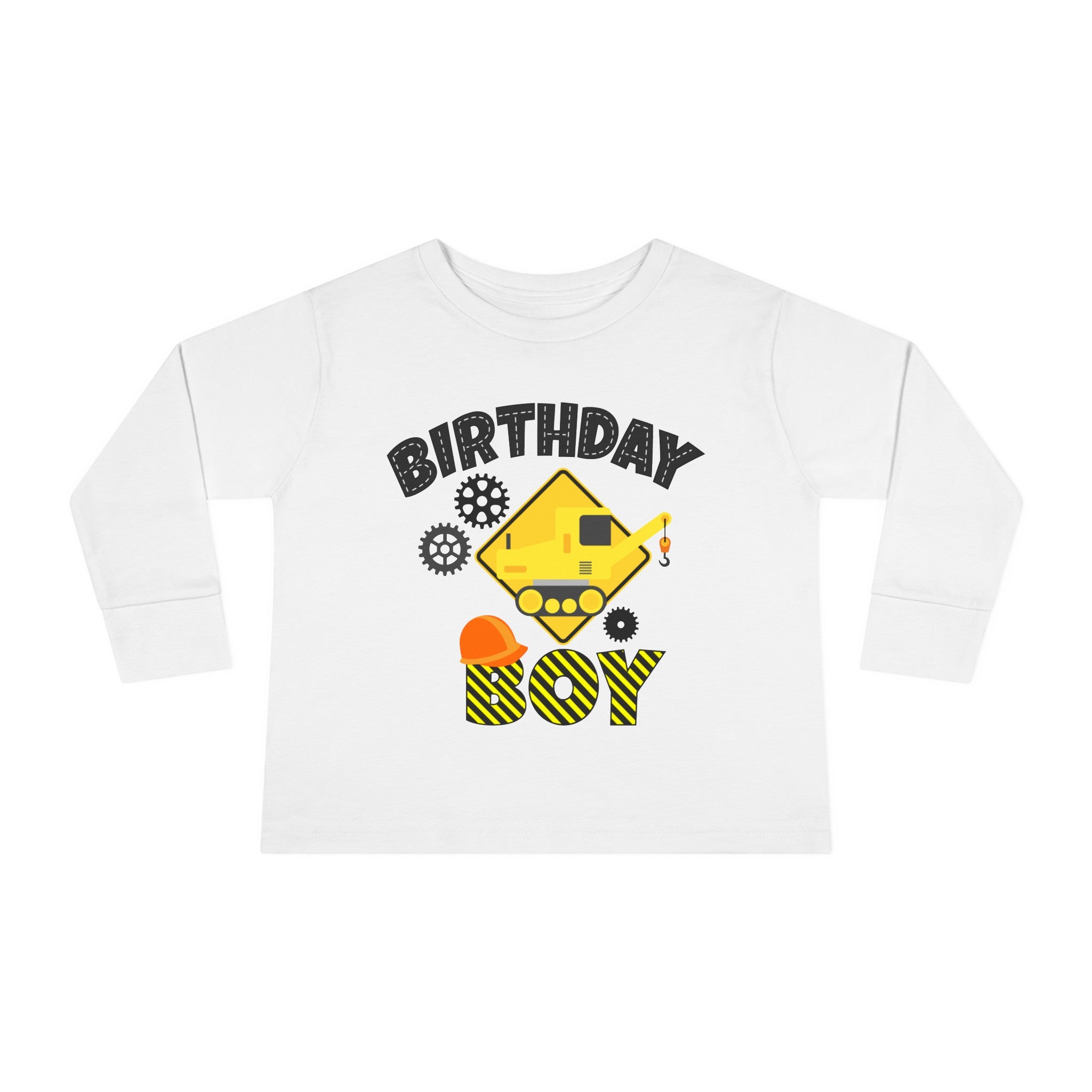 Crane Birthday Boy, Birthday Boy T-shirt, Birthday Tee, Boy's Birthday Tee,  Birthday Boy Tee, Toddler Long Sleeve Tee