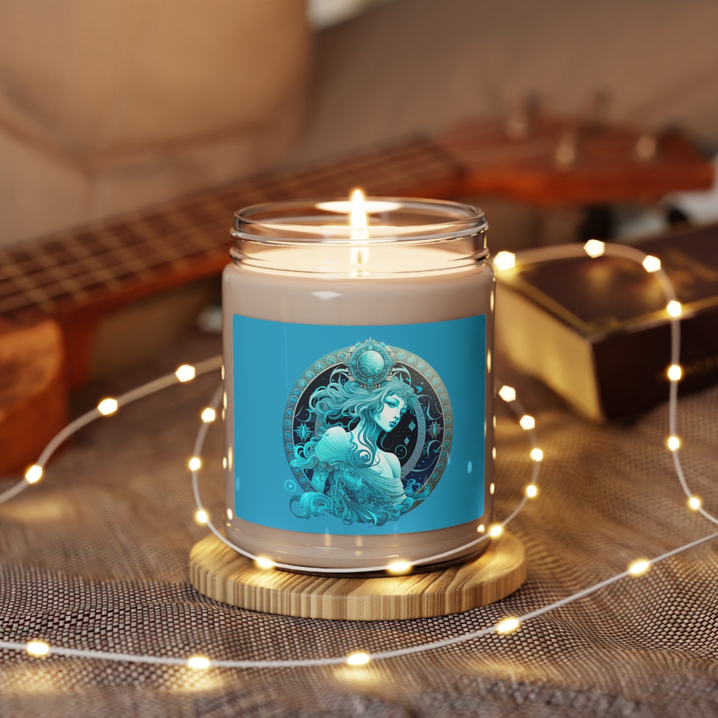 Aquarius Star Sign Soy Candle Zodiac Customized Candle Gift For Birthday