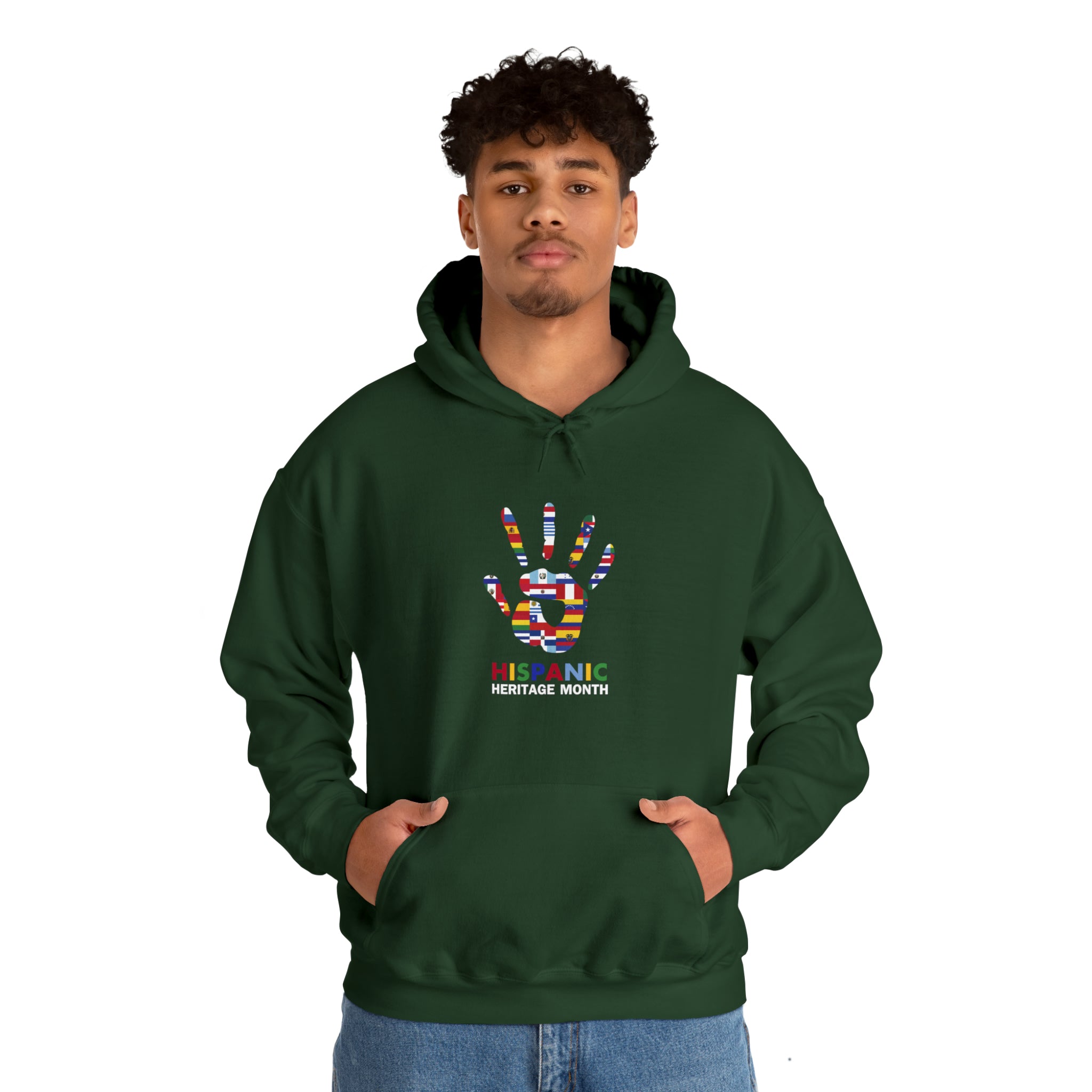 Flag Handprint - Hispanic Heritage Month Unisex Hoodie