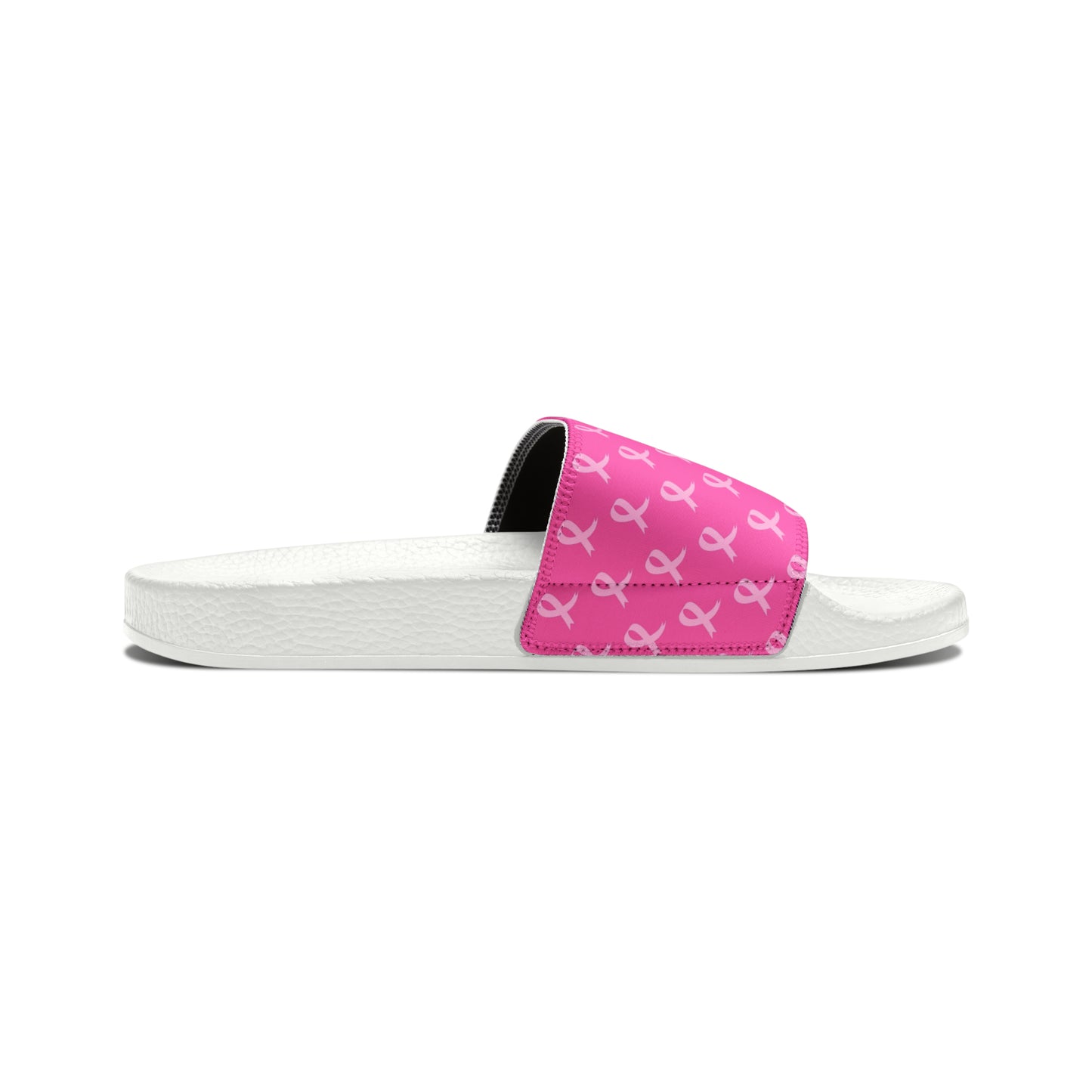 Breast Cancer Women's PU Slide Sandals