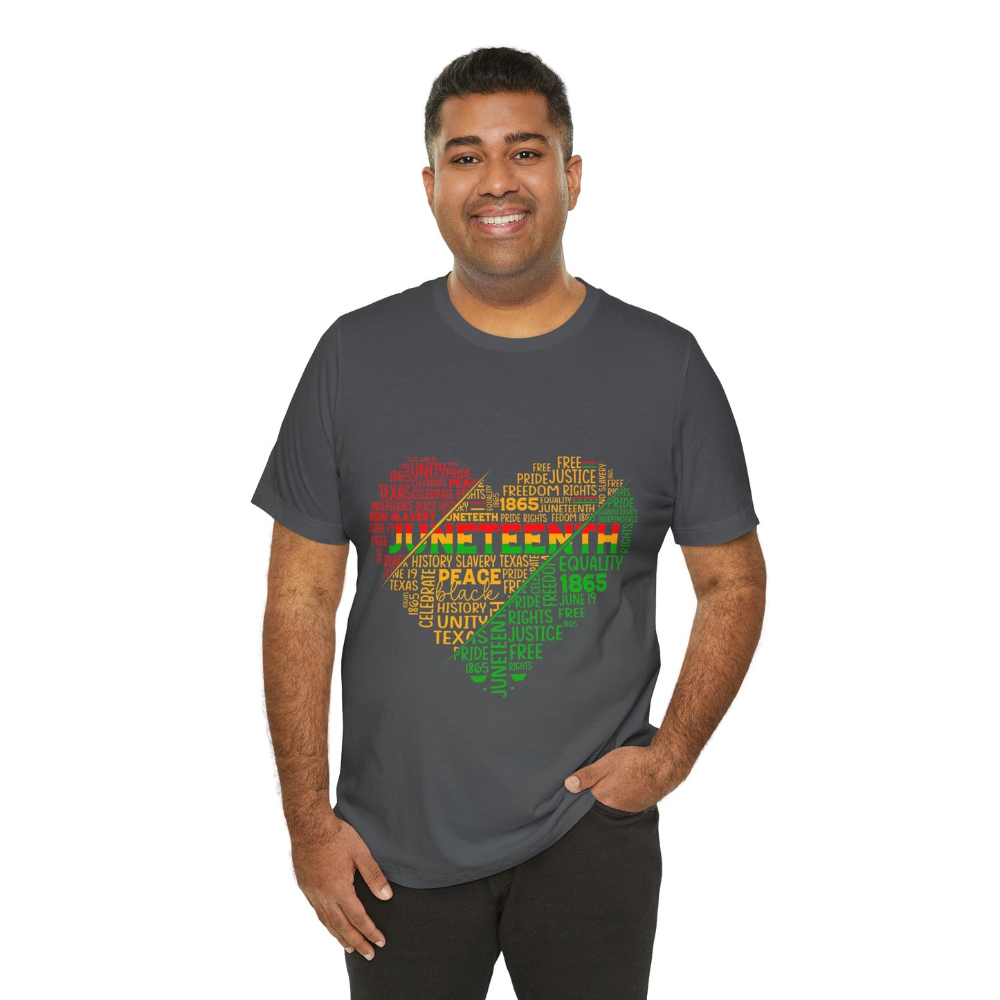 Juneteenth Heart Shirt, Juneteenth shirt unisex, Black Culture, Black History, Black Lives Matter Tee, Juneteenth T-Shirt, Free-ish Shirt, Unisex Jersey Short Sleeve Tee