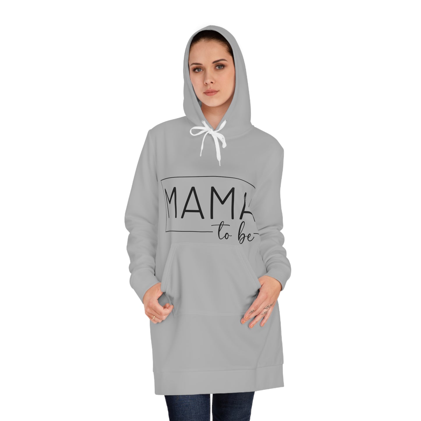 Mama To Be Women's Hoodie Dress (AOP)