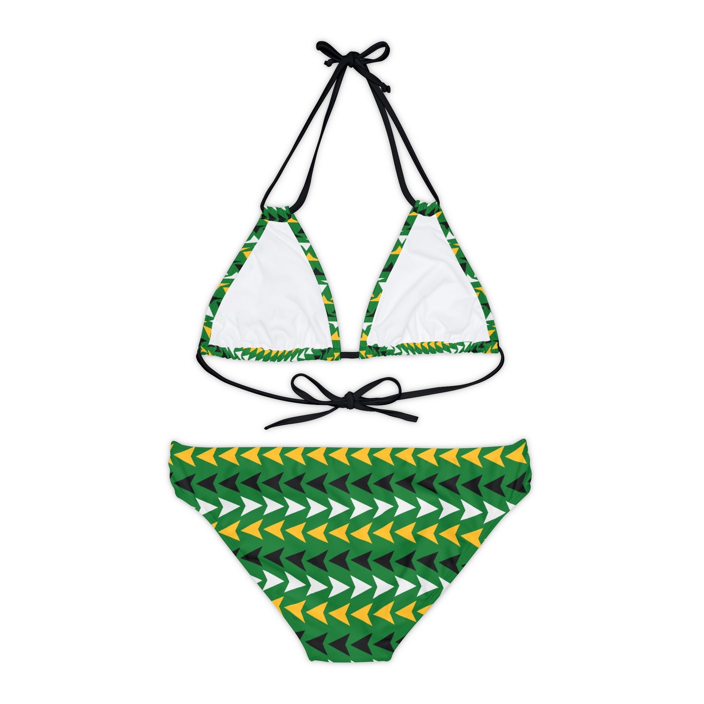 Juneteenth June 19, 1865 Celebrate Freedom String Bikini, Juneteenth Bikini, June 19th Bikini, Black History bikini, JuneteenthStrappy Bikini Set (AOP)