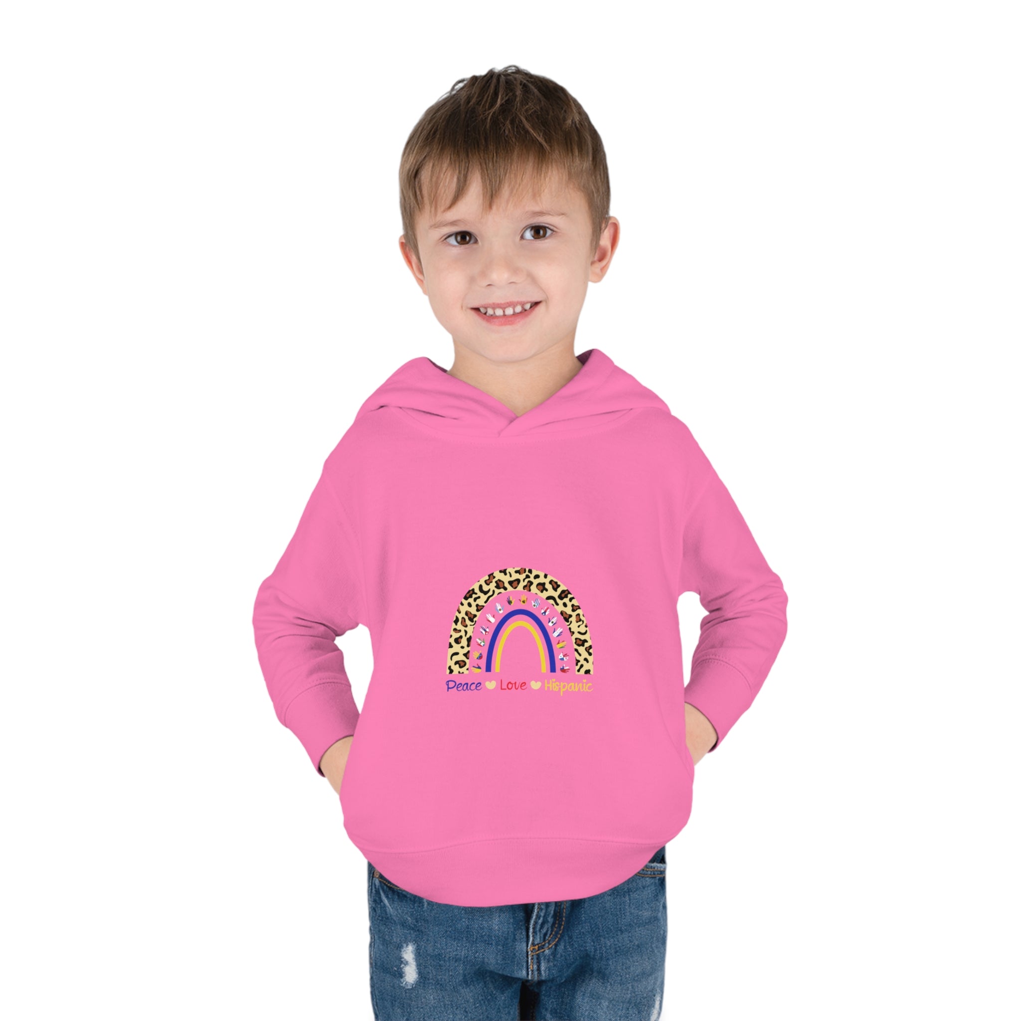 Leopard Rainbow - Hispanic Heritage Month Toddler Hoodie