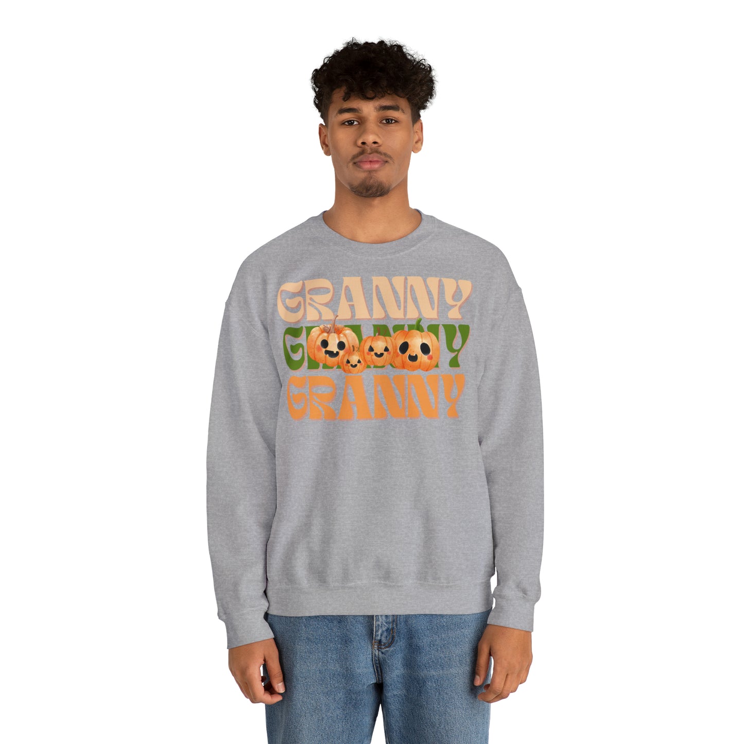 Granny Pumpkin Unisex Heavy Blend™ Crewneck Sweatshirt