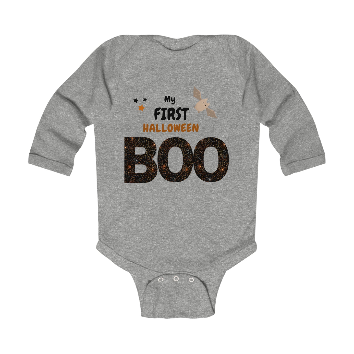 My First Halloween Boo Infant Long Sleeve Bodysuit